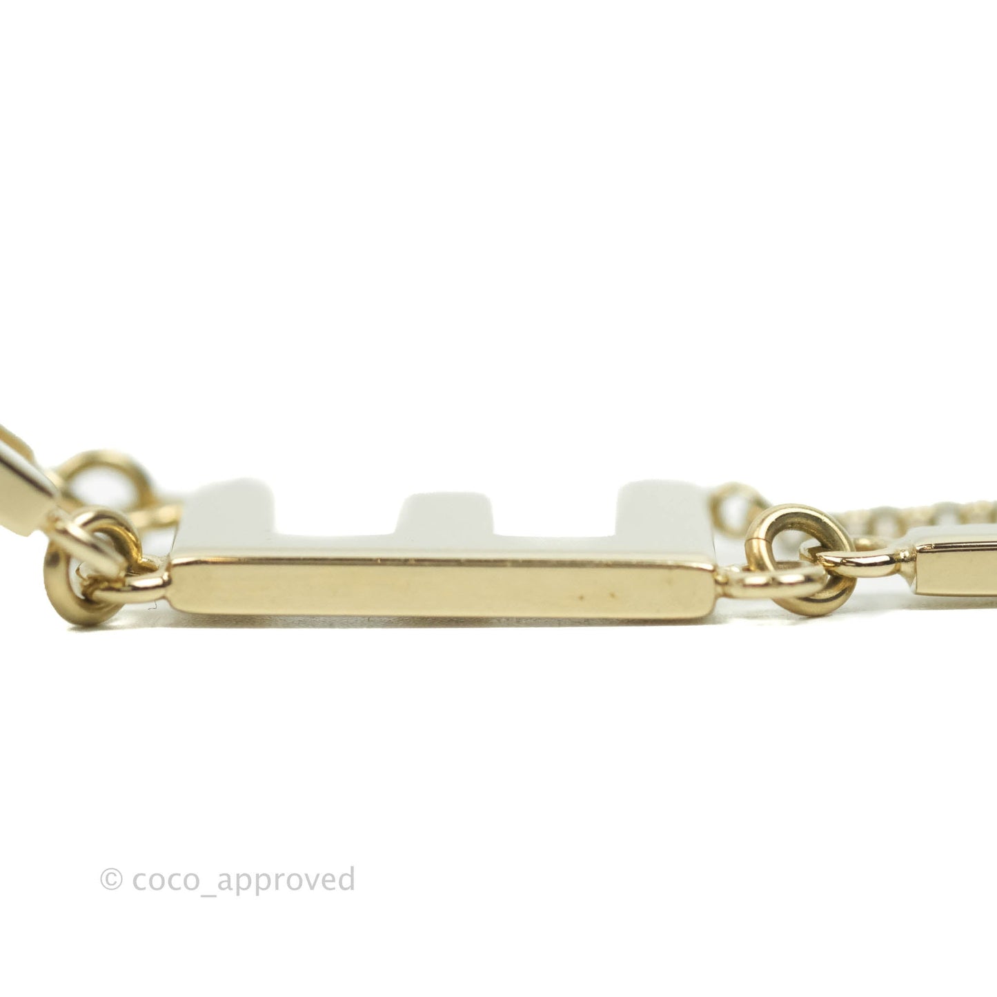 Chanel Letter Cha-Nel Logo Drop Earrings Gold Tone 20V