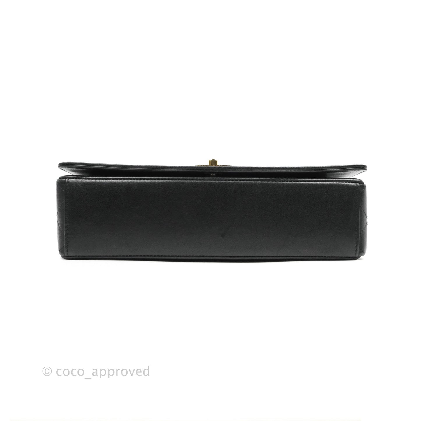 Chanel Mademoiselle Flap Bag Black Calfskin Gold Hardware