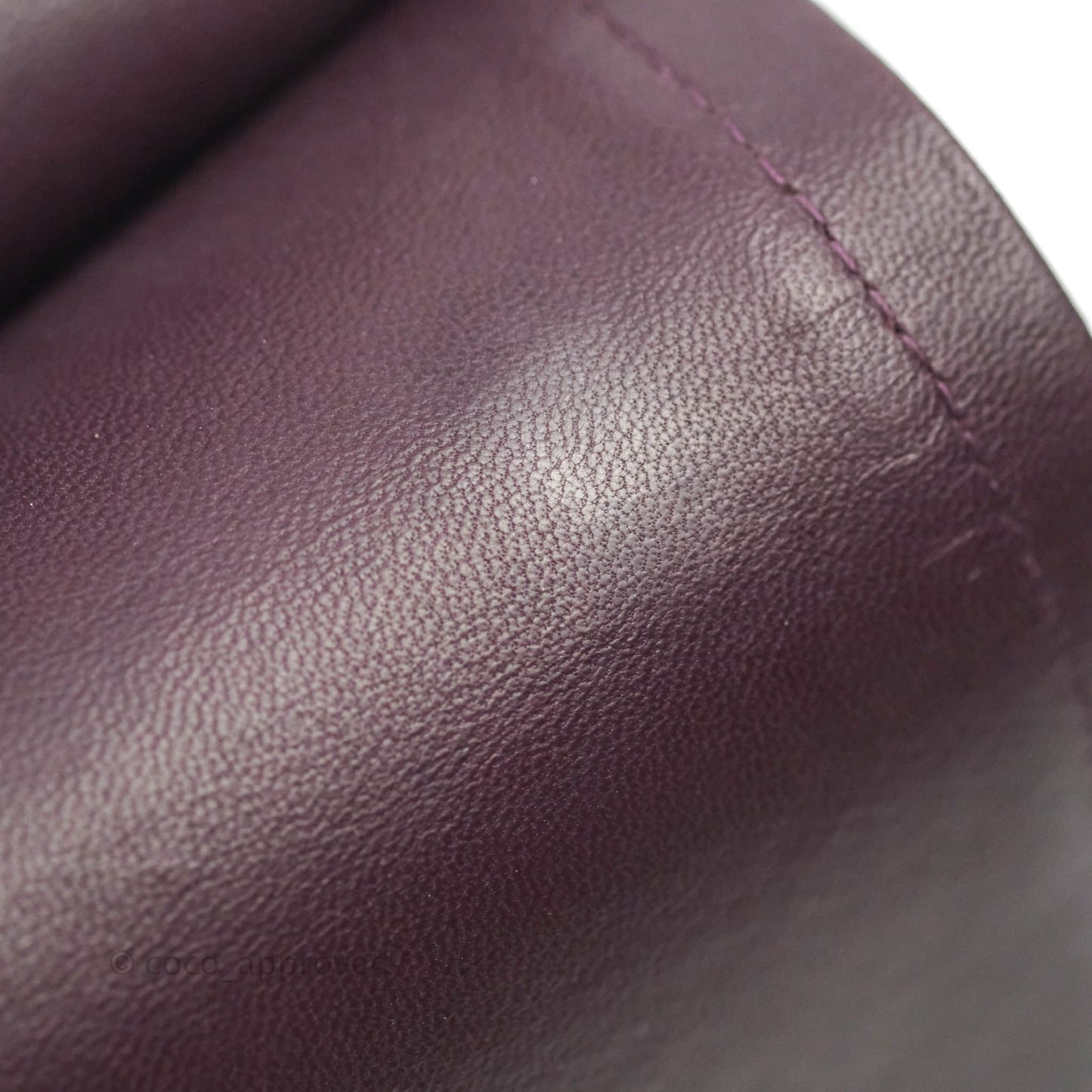 Chanel Quilted Jumbo Double Flap Plum Lambskin Gun Metal