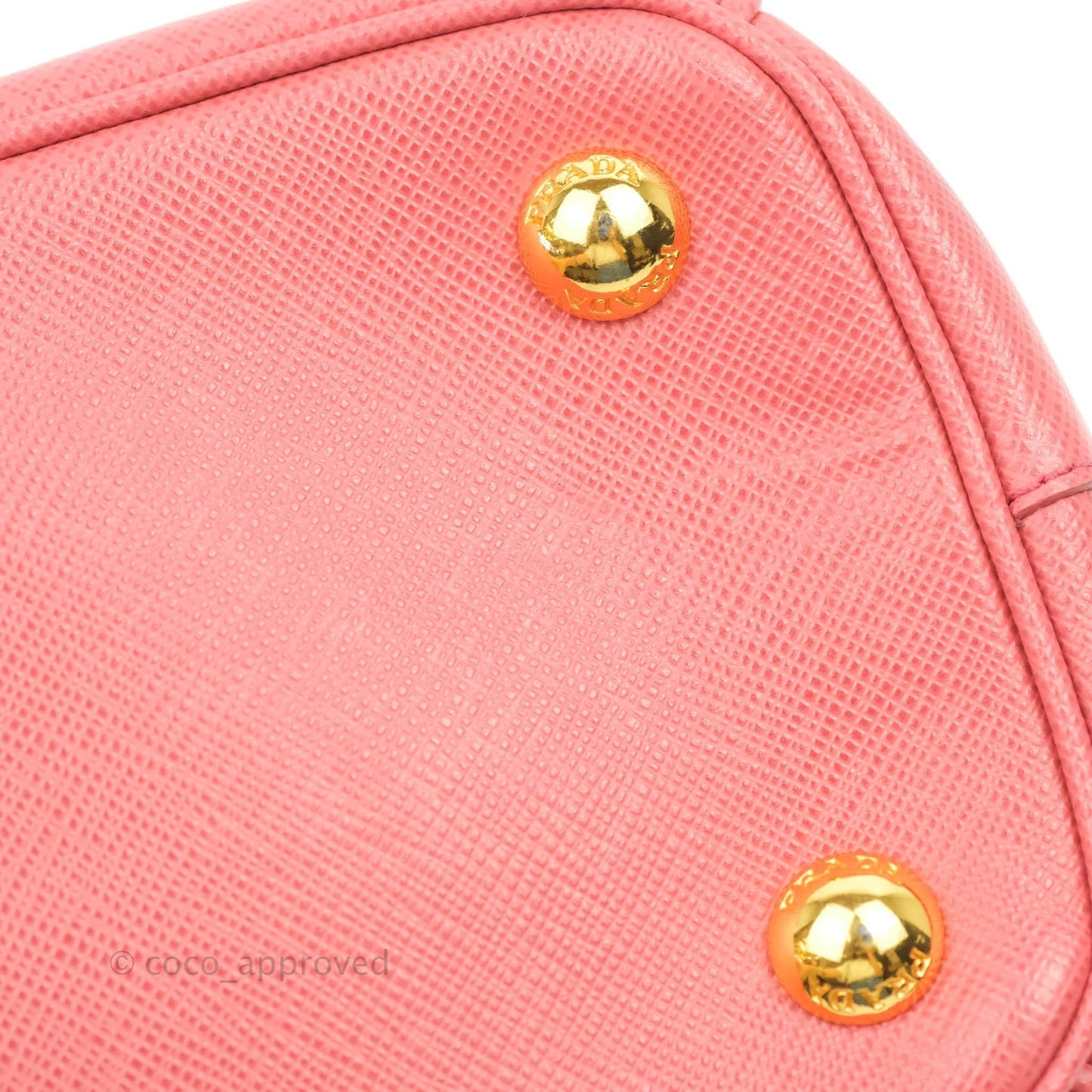 Prada Small Lux Galleria Bag Tamaris Saffiano Gold Hardware