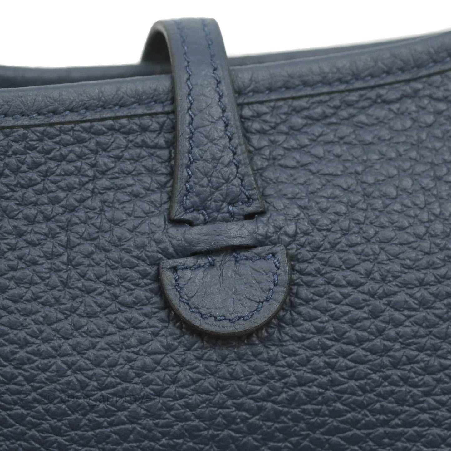 Hermès Mini Evelyne 16 Bleu Nuit Clemence