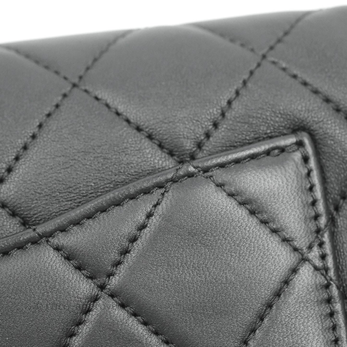 Chanel Quilted All About Chains Waist Belt Bag Black Lambskin Aged Gold Hardware