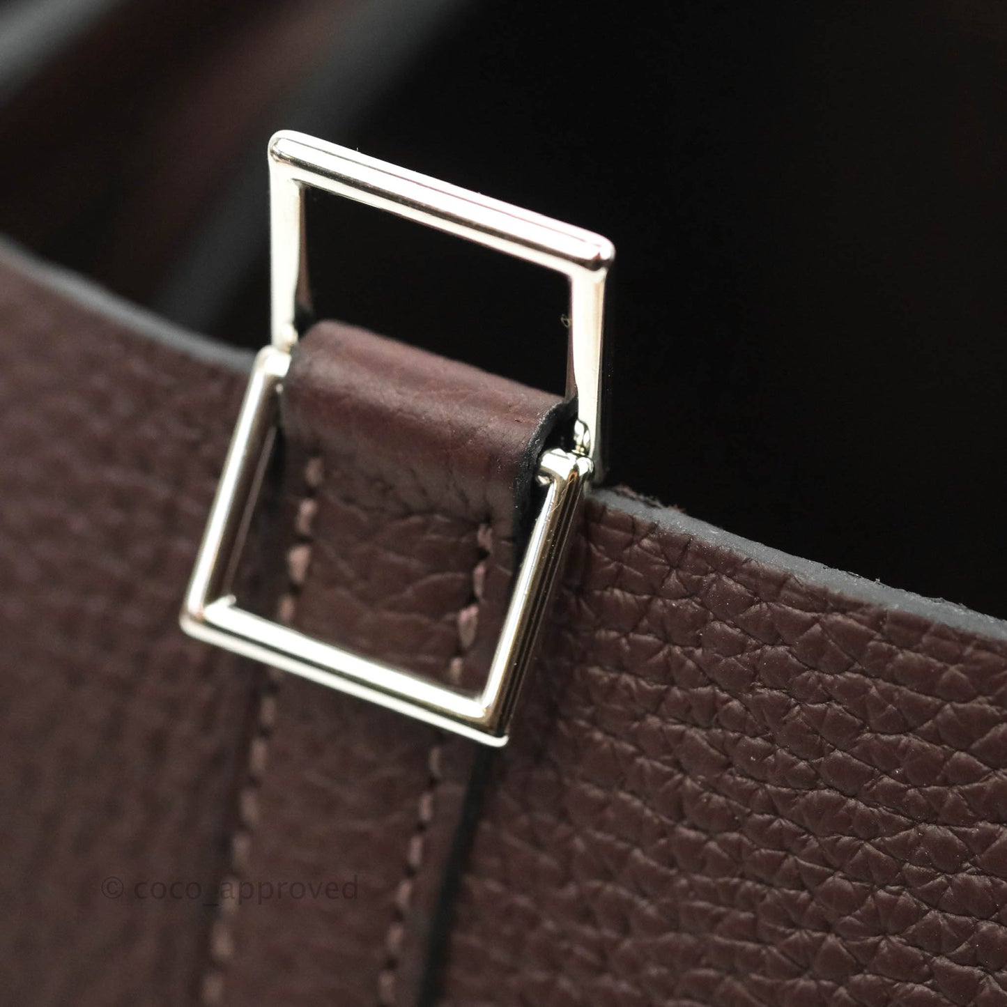 Hermès Borsa Picotin Lock 18 Rouge Sellier Silver Hardware