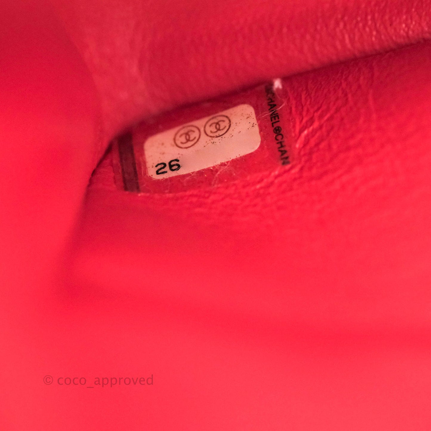 Chanel Classic M/L Medium Double Flap Chilli Red Caviar Gold Hardware 19C