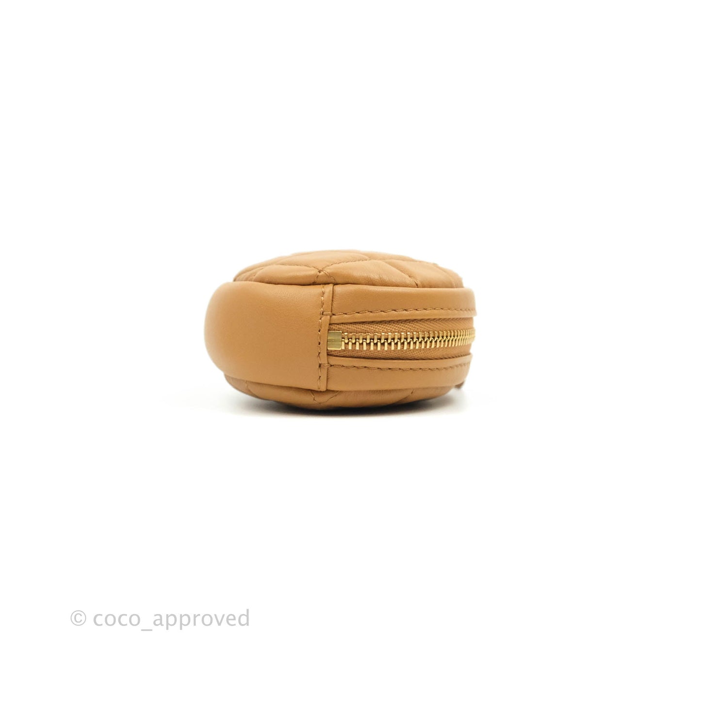 Chanel Quilted Flap With Coin Purse Caramel Calfskin Aged Gold Hardware 19K