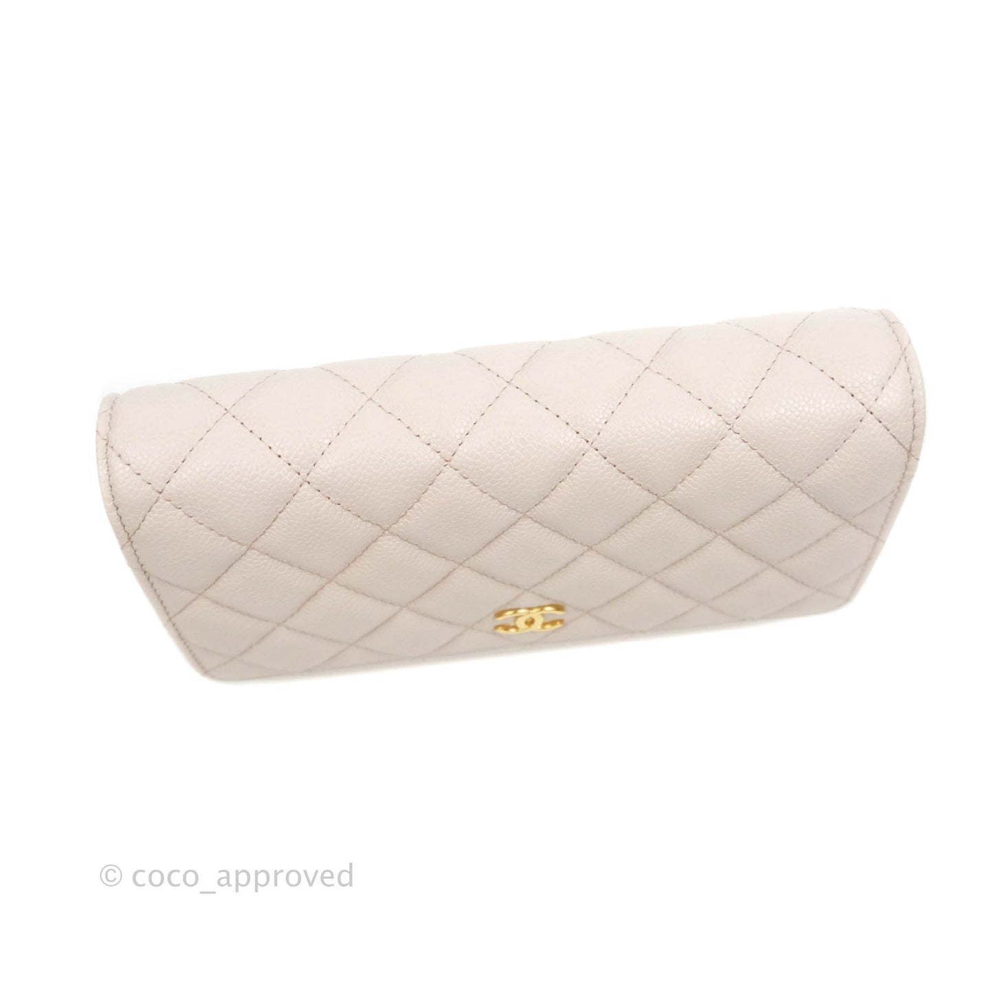 Chanel Quilted WOC Lilac Caviar CC Coco Chain Gold Hardware