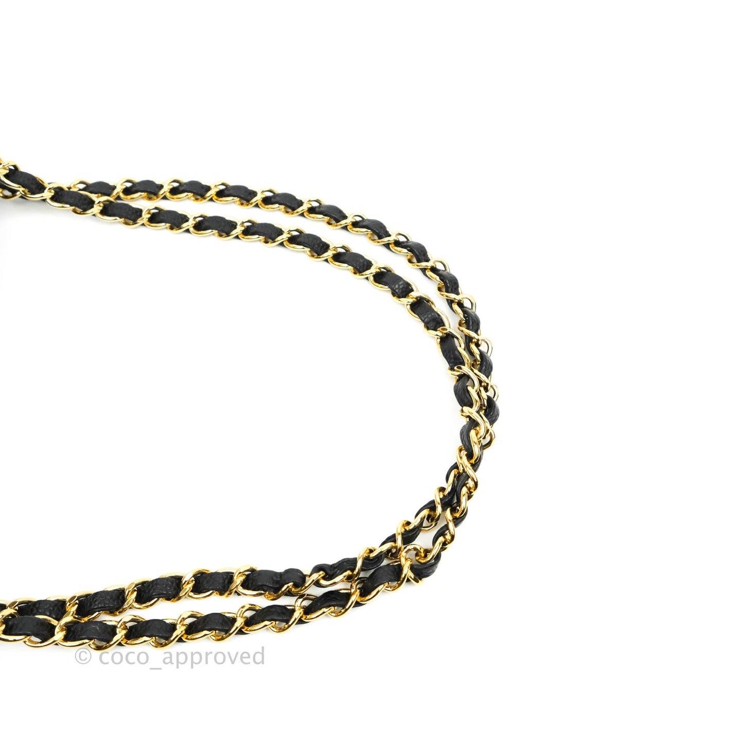 Chanel Classic M/L Medium Double Flap Black Caviar Gold Hardware