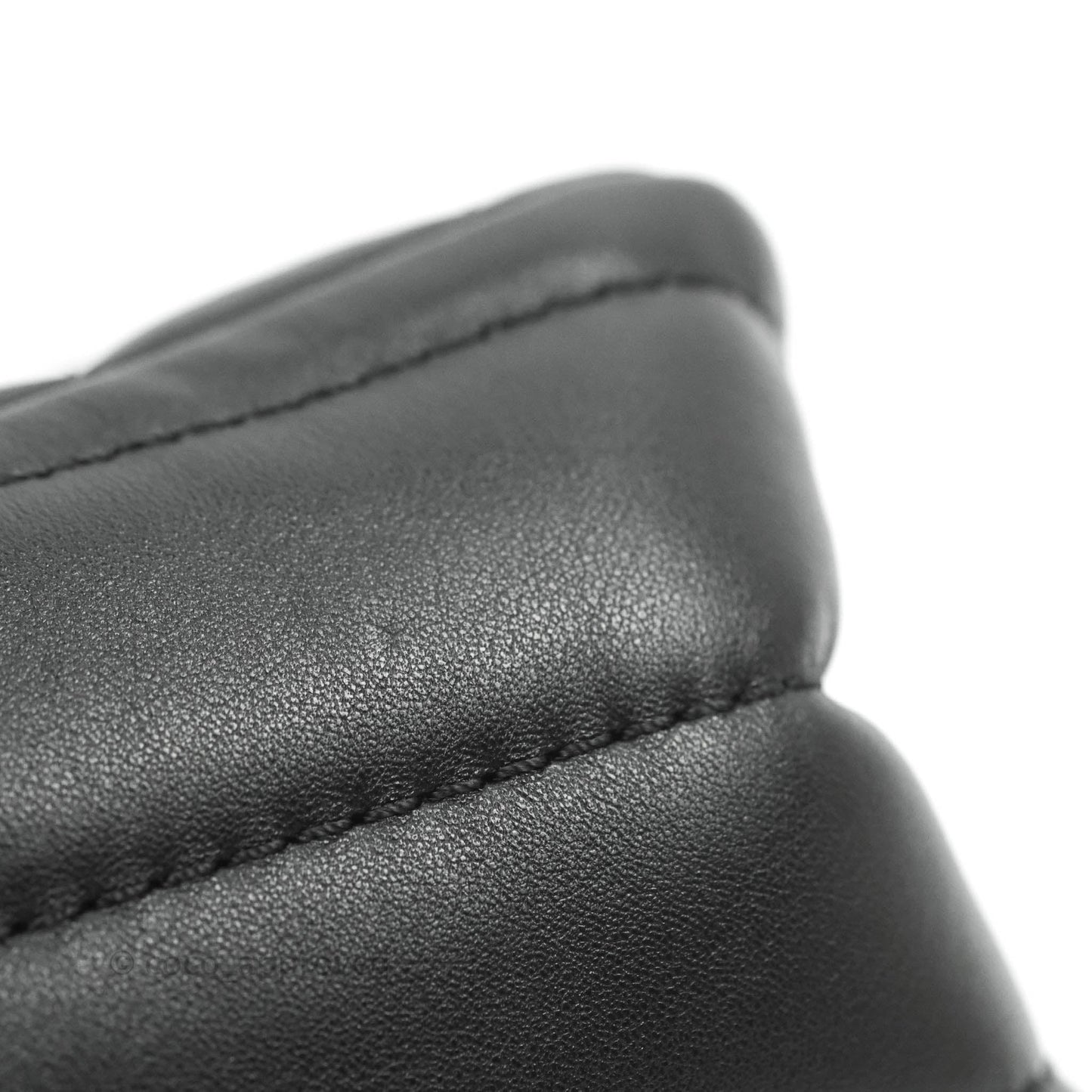 Chanel Mini Reissue 224 Vertical Quilted Black Calfskin Aged Gold Hardware