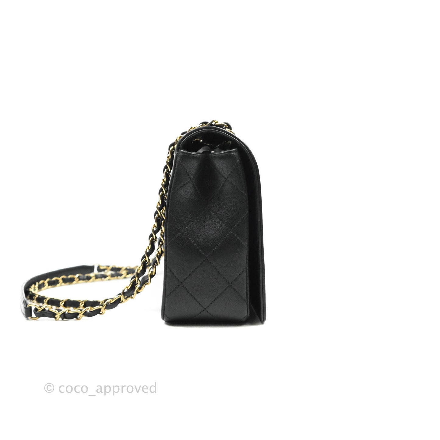Chanel Mademoiselle Flap Bag Black Calfskin Gold Hardware