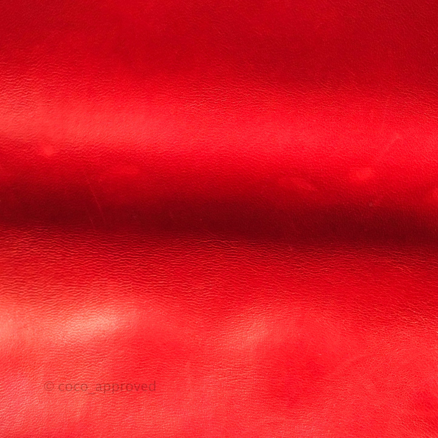 Chanel Quilted Jumbo Red Patent Silver Hardware 10C