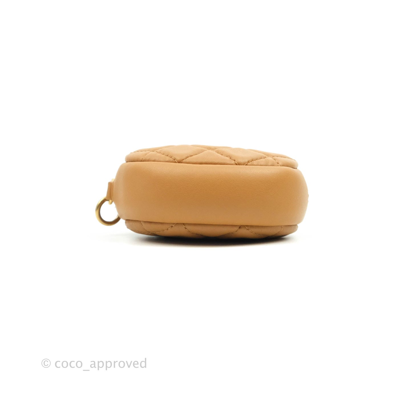 Chanel Quilted Flap With Coin Purse Caramel Calfskin Aged Gold Hardware 19K