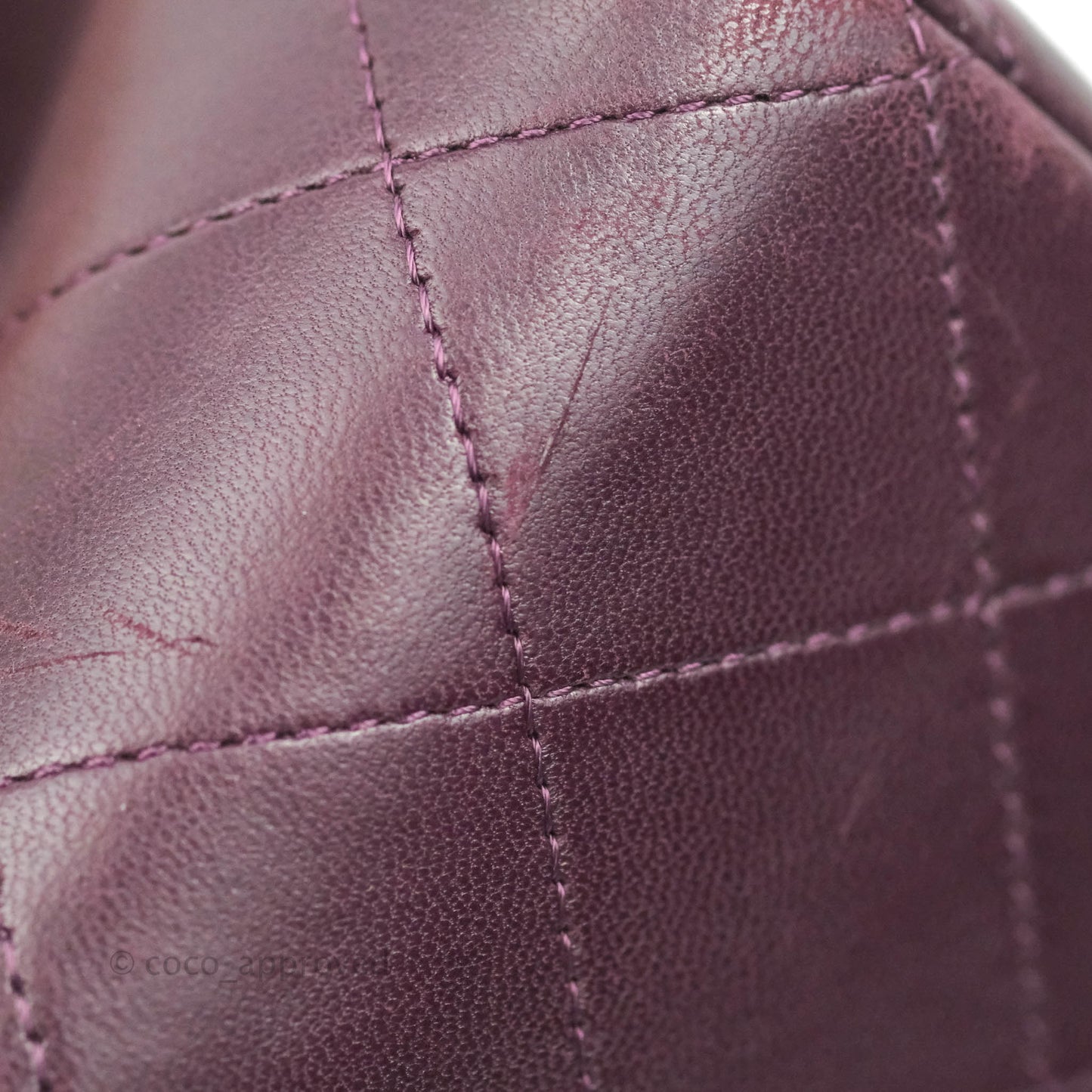 Chanel Quilted Jumbo Double Flap Plum Lambskin Gun Metal