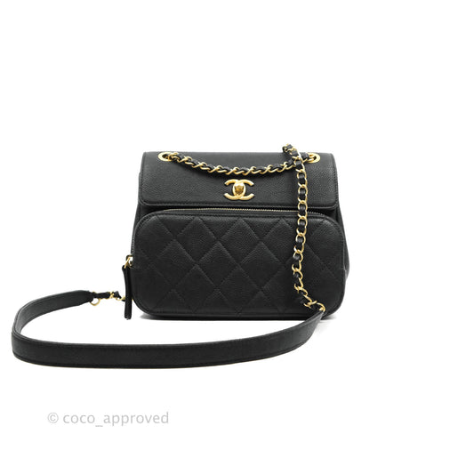 Chanel Small Flap Bag Black Caviar Gold Hardware 19B