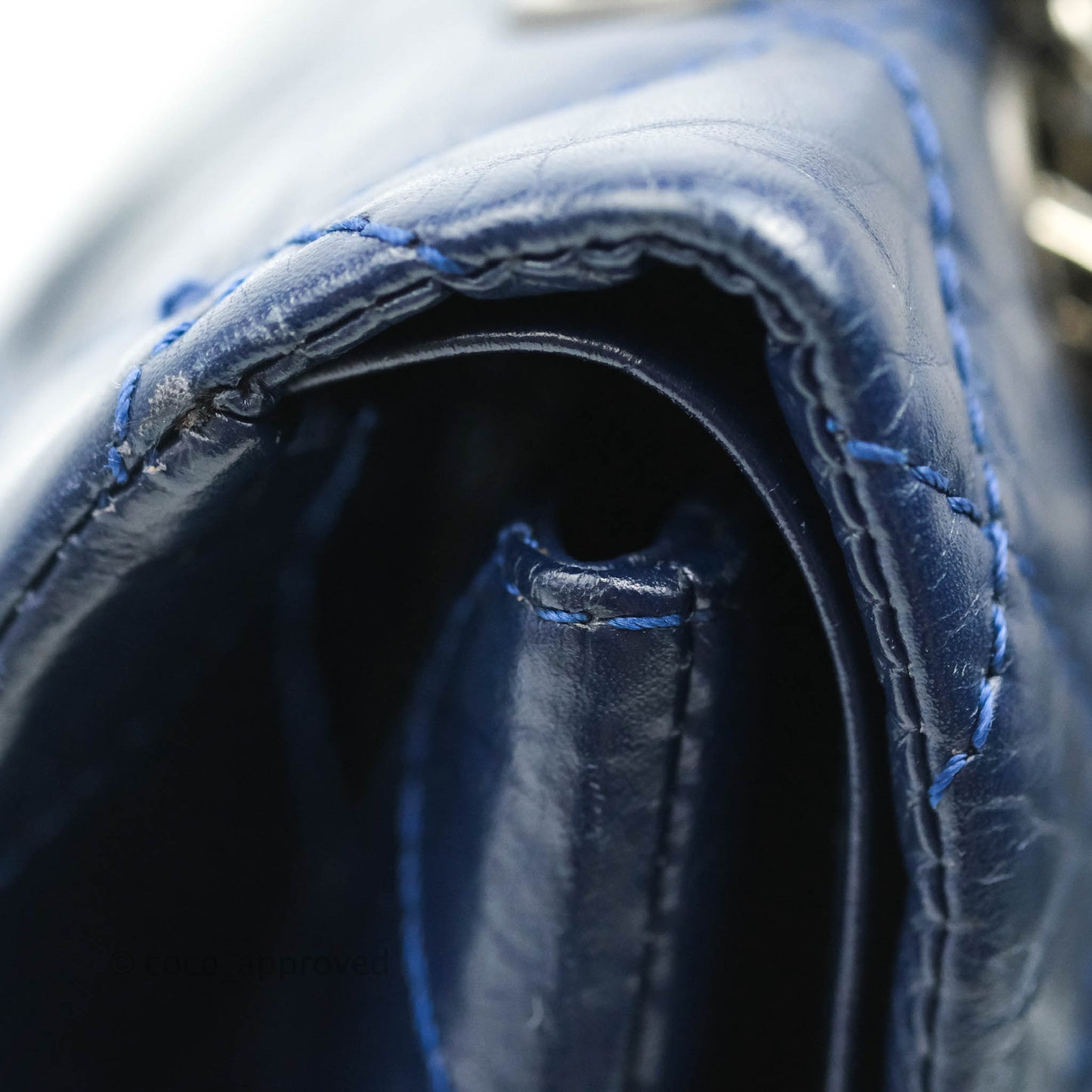 Chanel Reissue 227 Quilted Navy Aged Calfskin Ruthenium Hardware