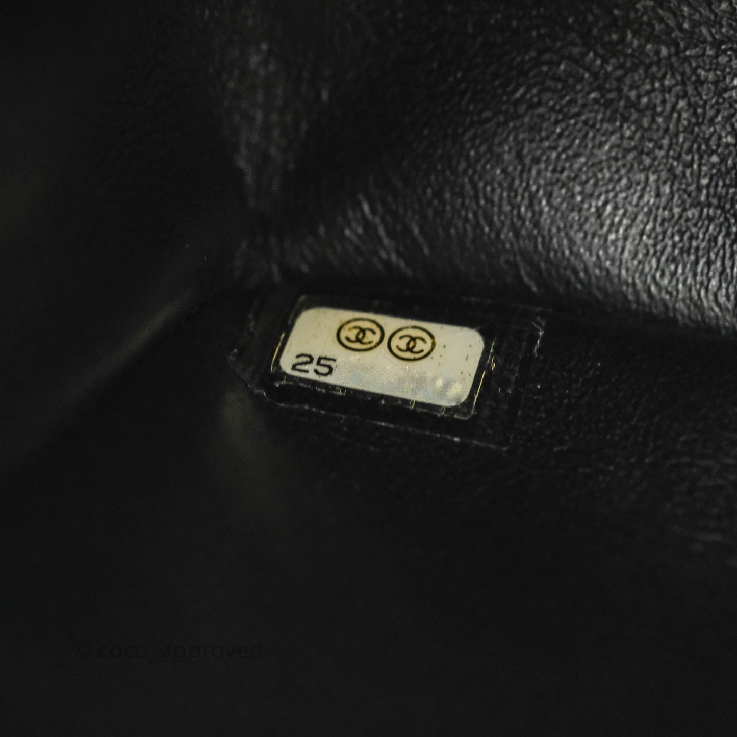 Chanel Quilted Mini Rectangular Iridescent Black Caviar Gun Metal 18C