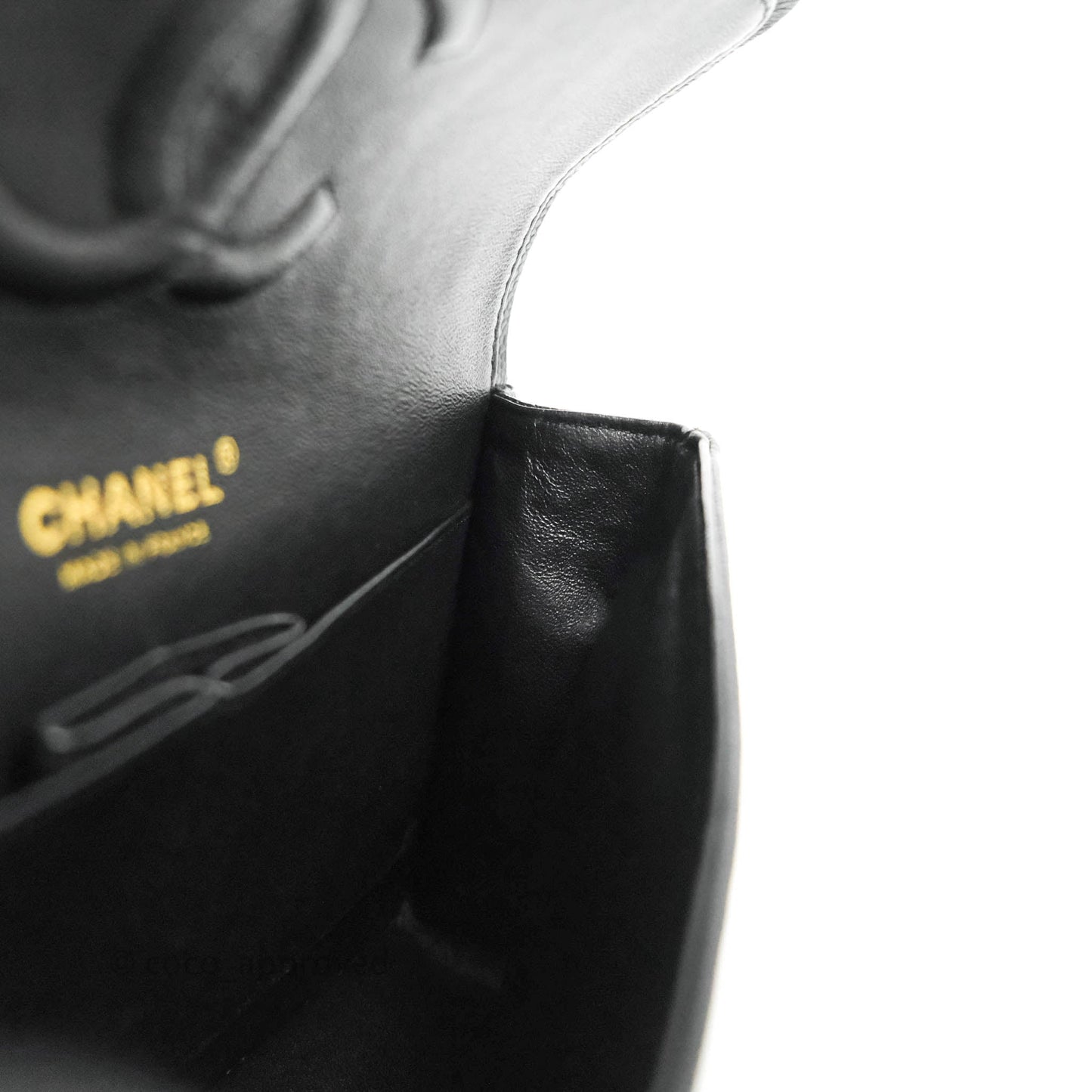 Chanel Classic M/L Medium Double Flap Black Caviar Gold Hardware