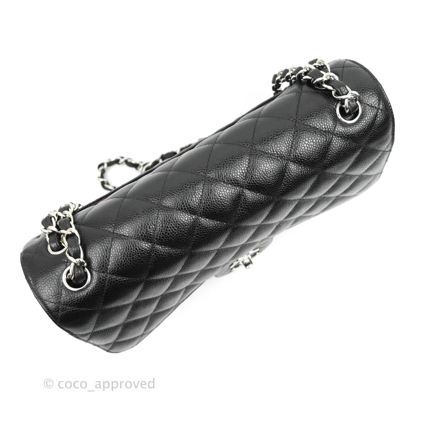 Chanel Jumbo Double Flap Black Caviar Silver Hardware⁣⁣