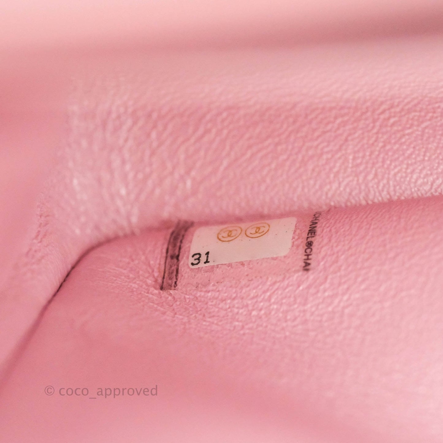 Chanel Quilted M/L Medium Double Flap Bag Iridescent Pink Calfskin Gold Hardware 21S