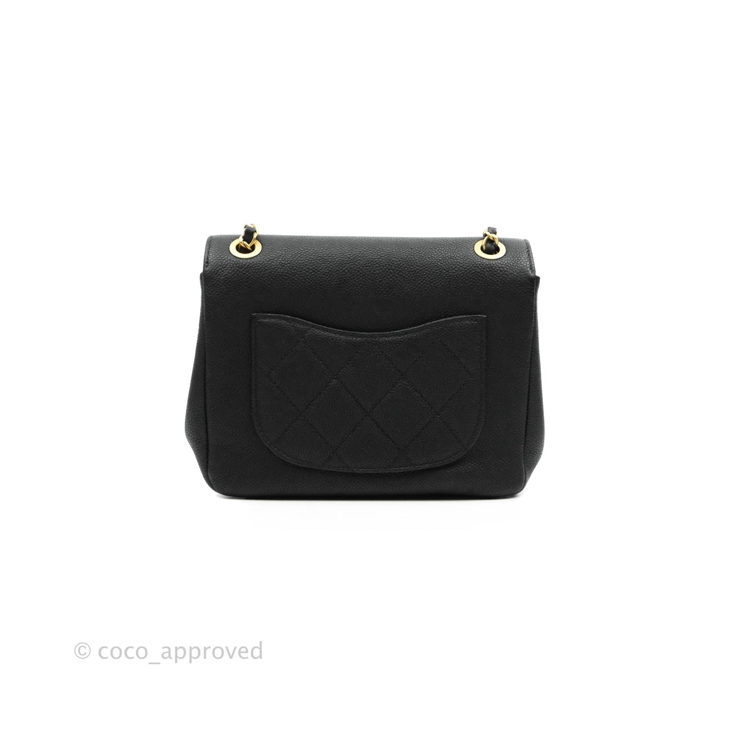 Chanel Small Flap Bag Black Caviar Gold Hardware 19B