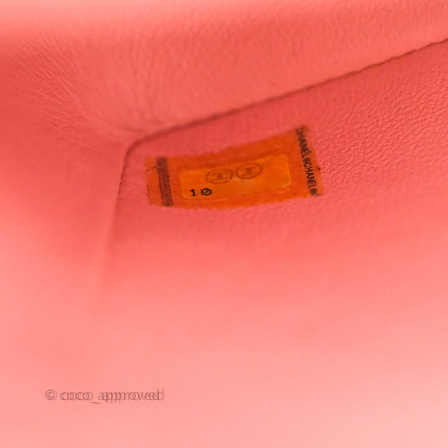 Chanel Vintage Quilted Mini Square Flap Pink Caviar 24K Gold Hardware