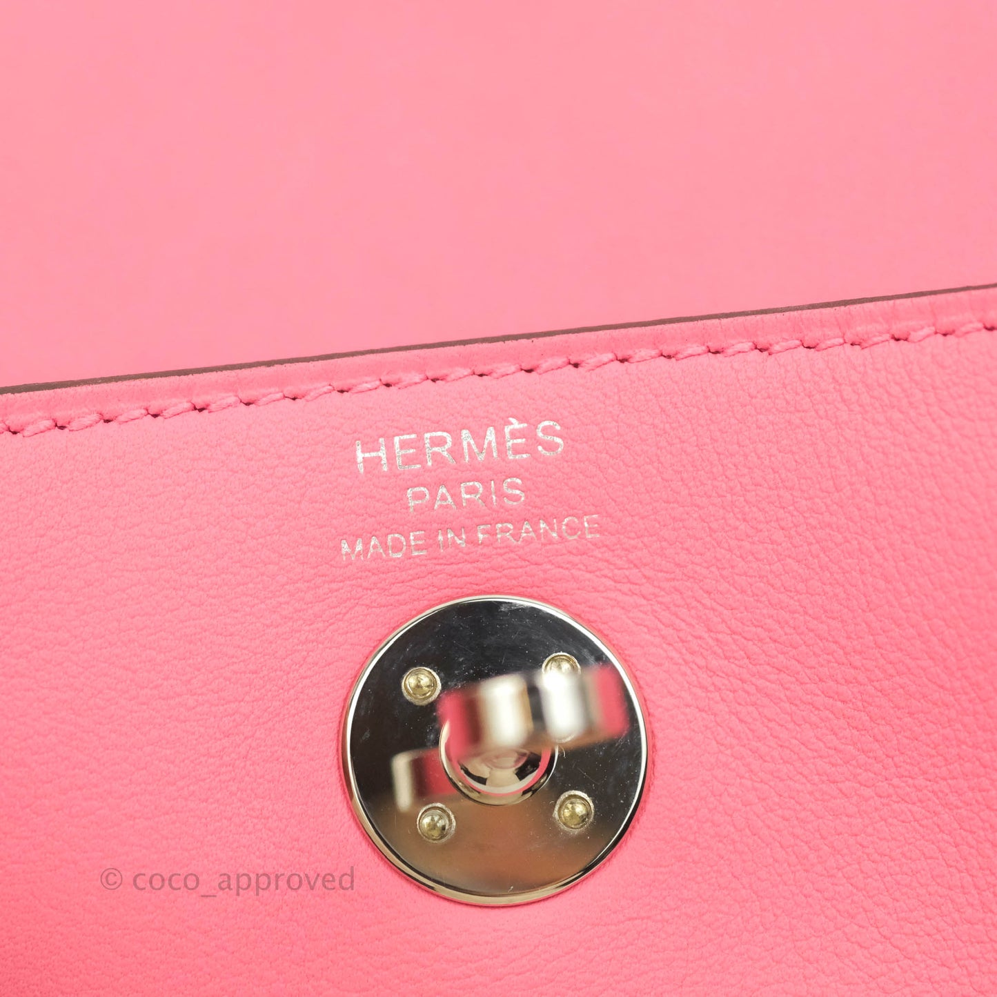 Hermès Mini Lindy 20 Rose Ete Swift Palladium Hardware