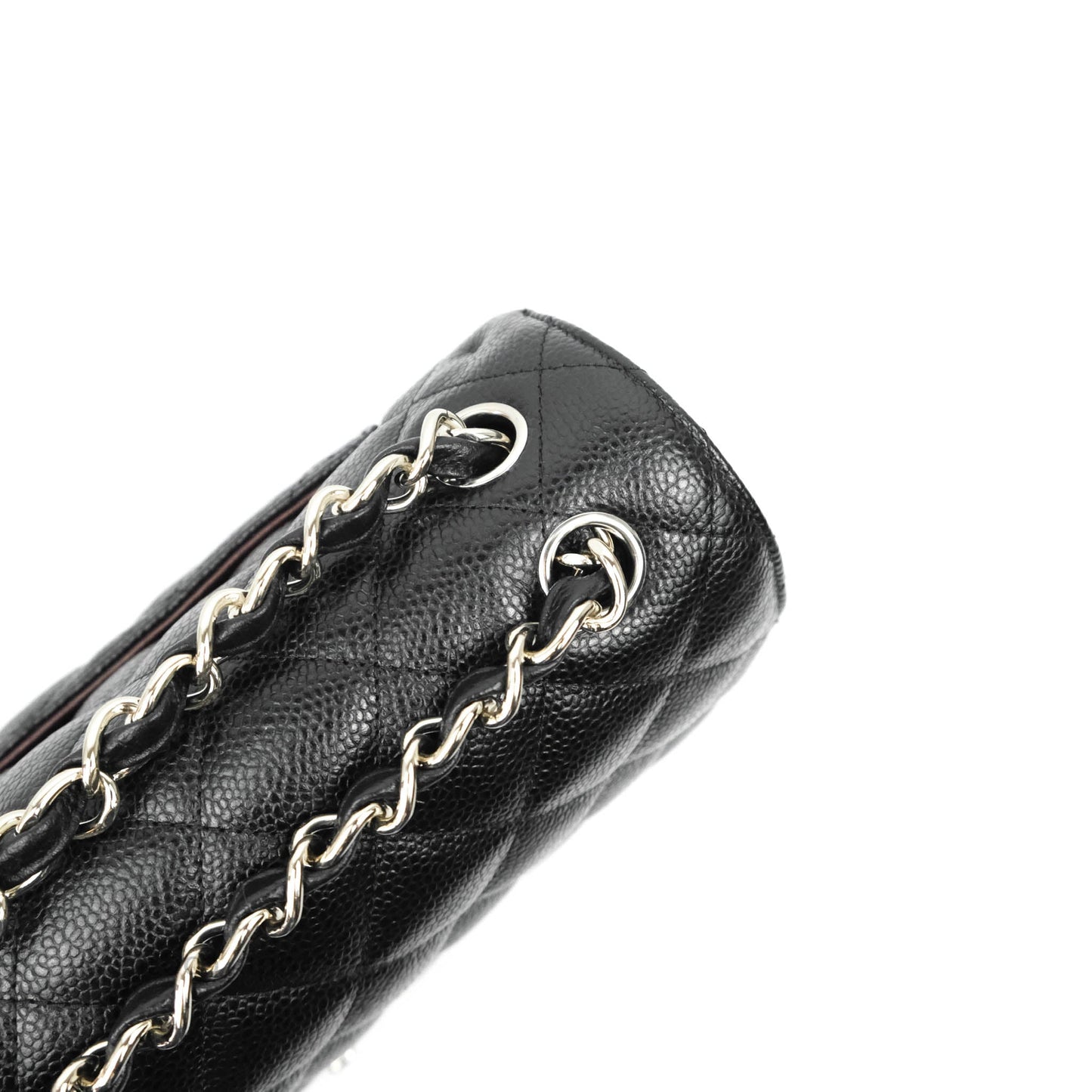 Chanel Jumbo Double Flap Black Caviar Silver Hardware⁣⁣