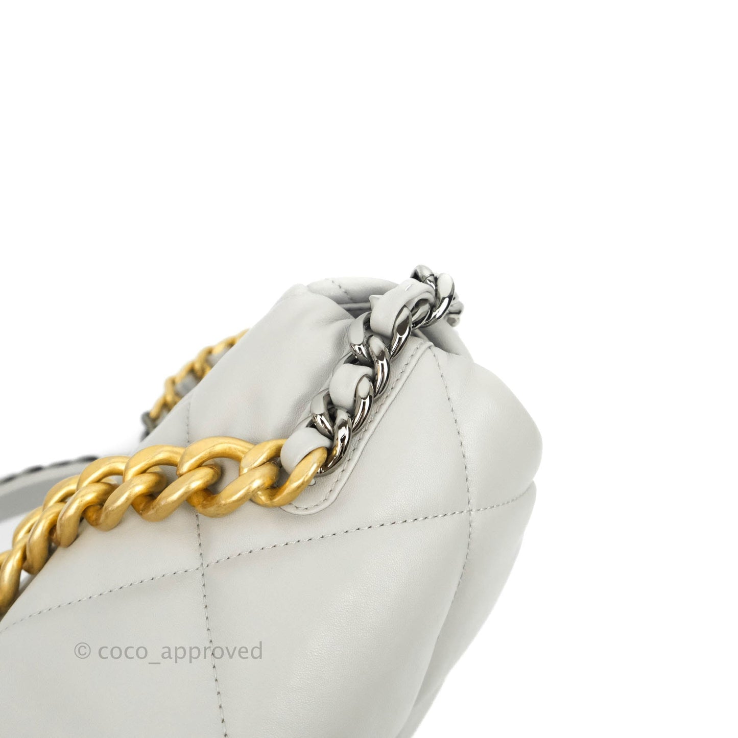 Chanel 19 Medium Grey Lambskin Mixed Hardware 21A