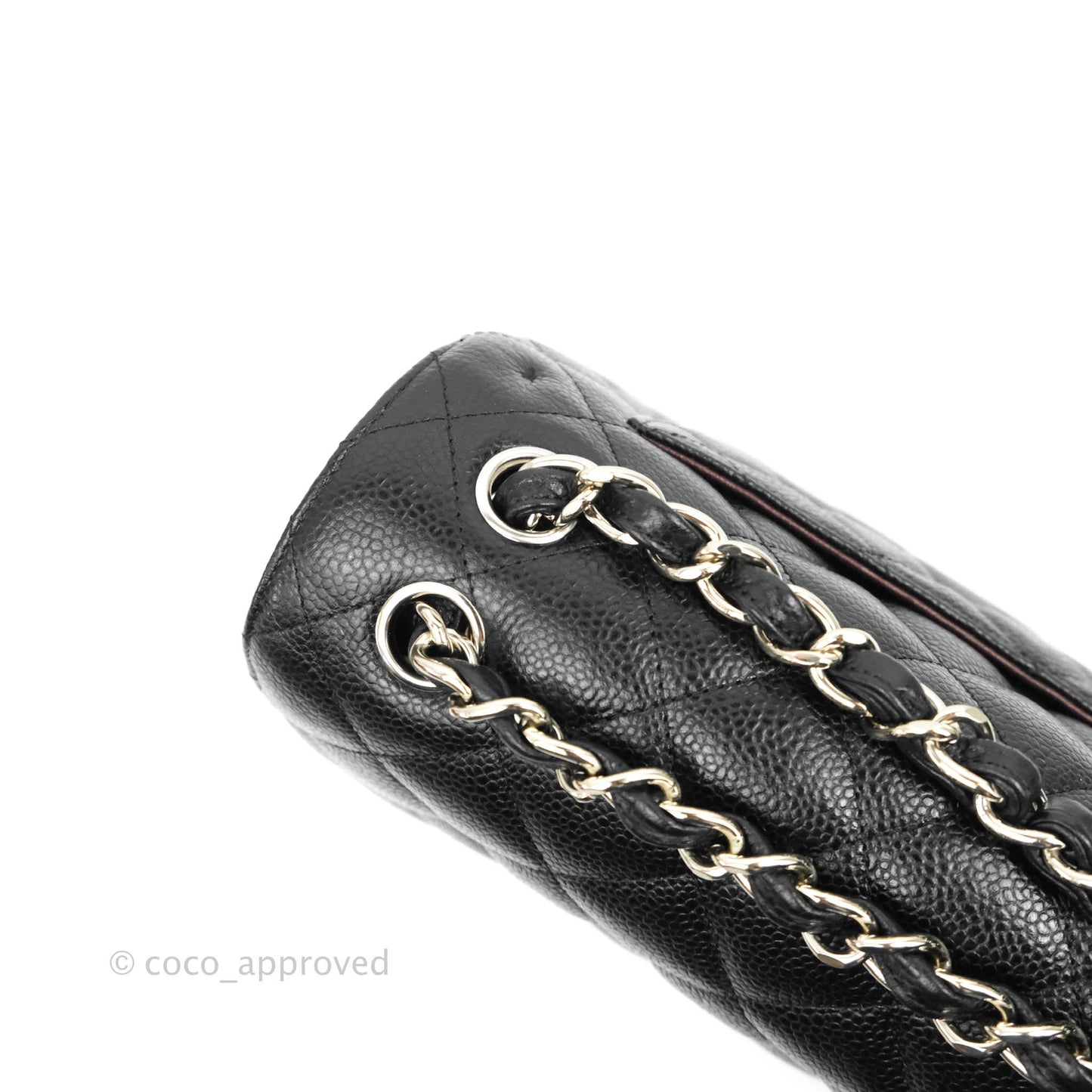 Chanel Jumbo Double Flap Black Caviar Silver Hardware⁣⁣