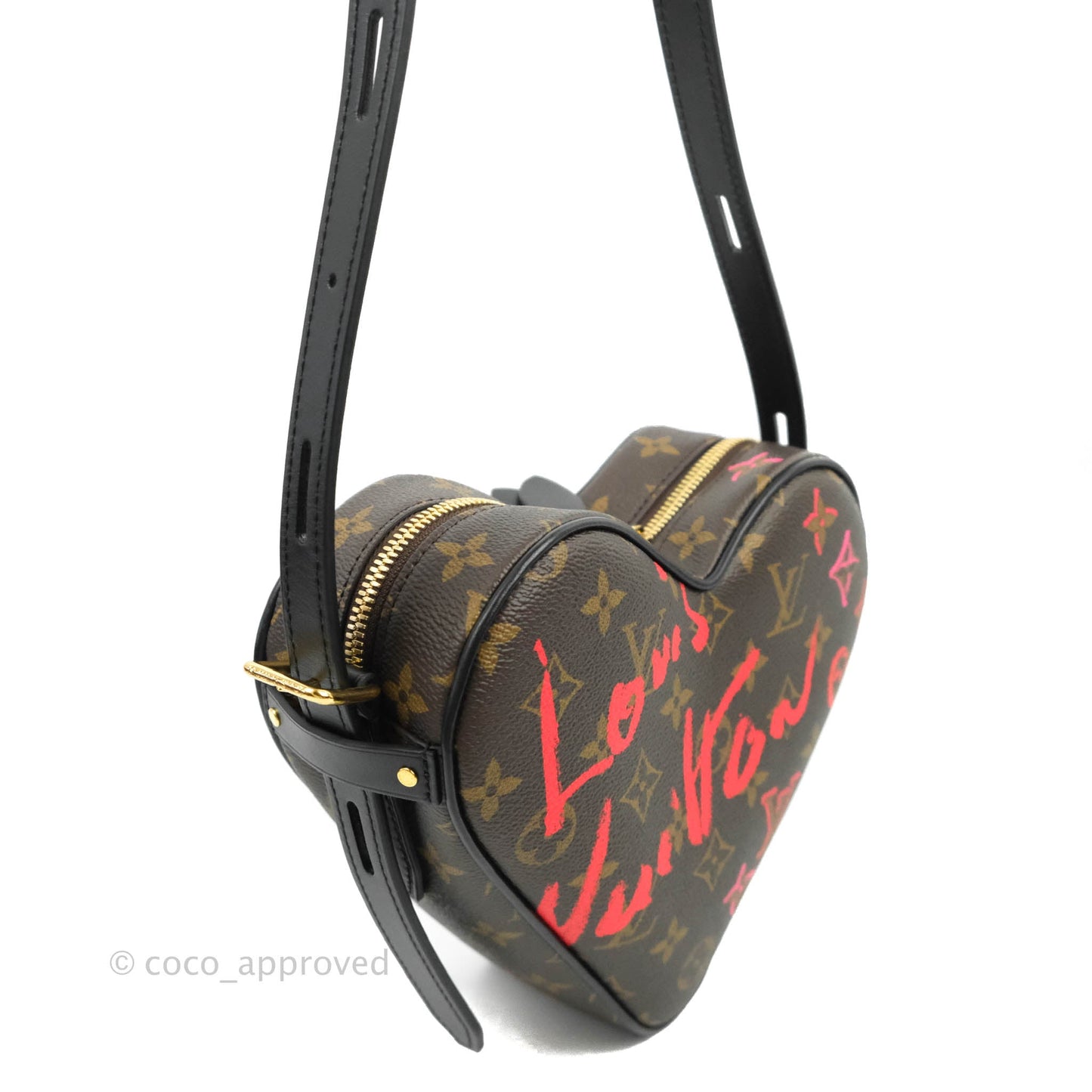 Louis Vuitton Fall In Love Sac Cœur Crossbody Black Monogram Canvas Limited Edition