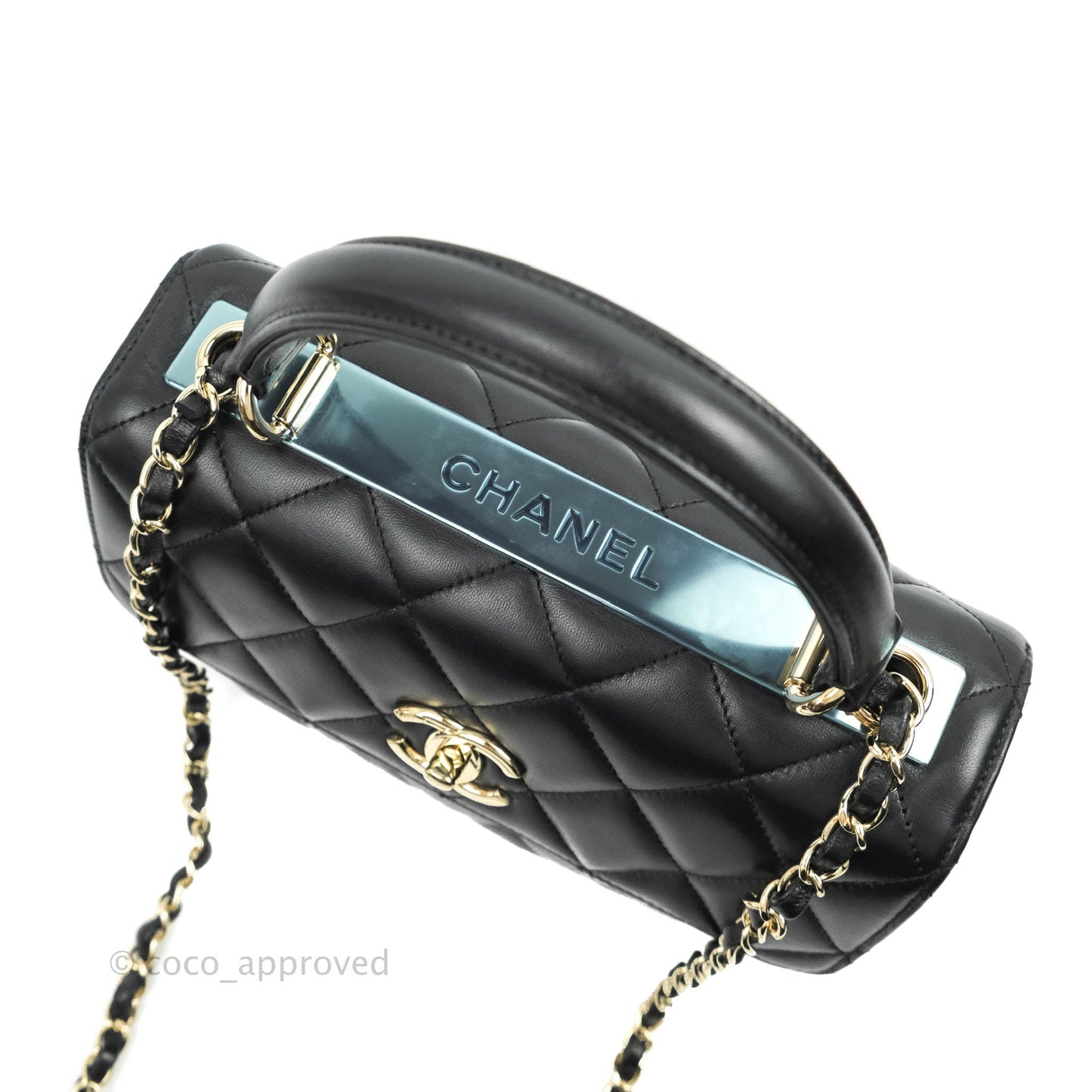 Chanel Trendy CC Small Black Lambskin Gold Hardware