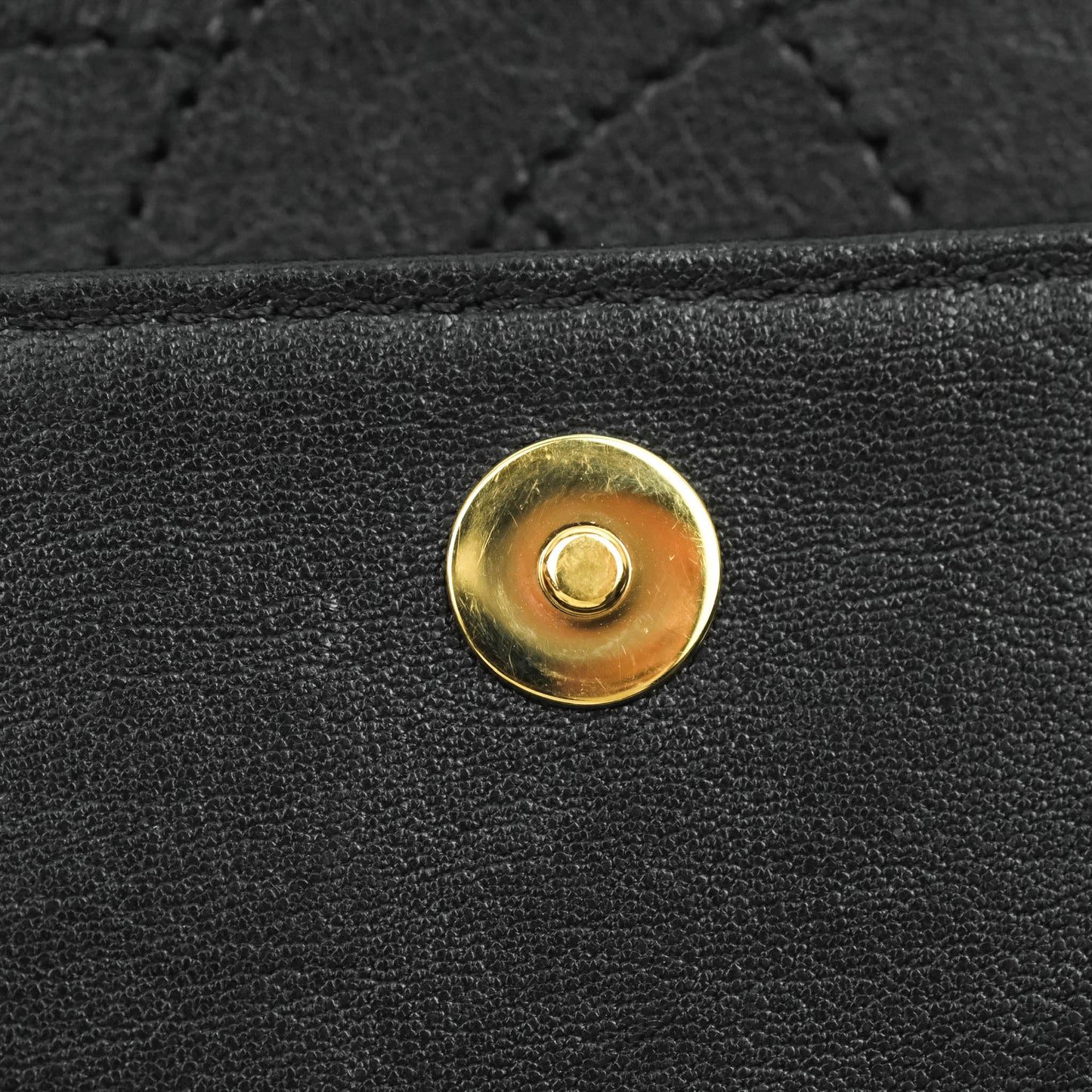 Chanel Mademoiselle Flap Bag Black Calfskin Gold Hardware