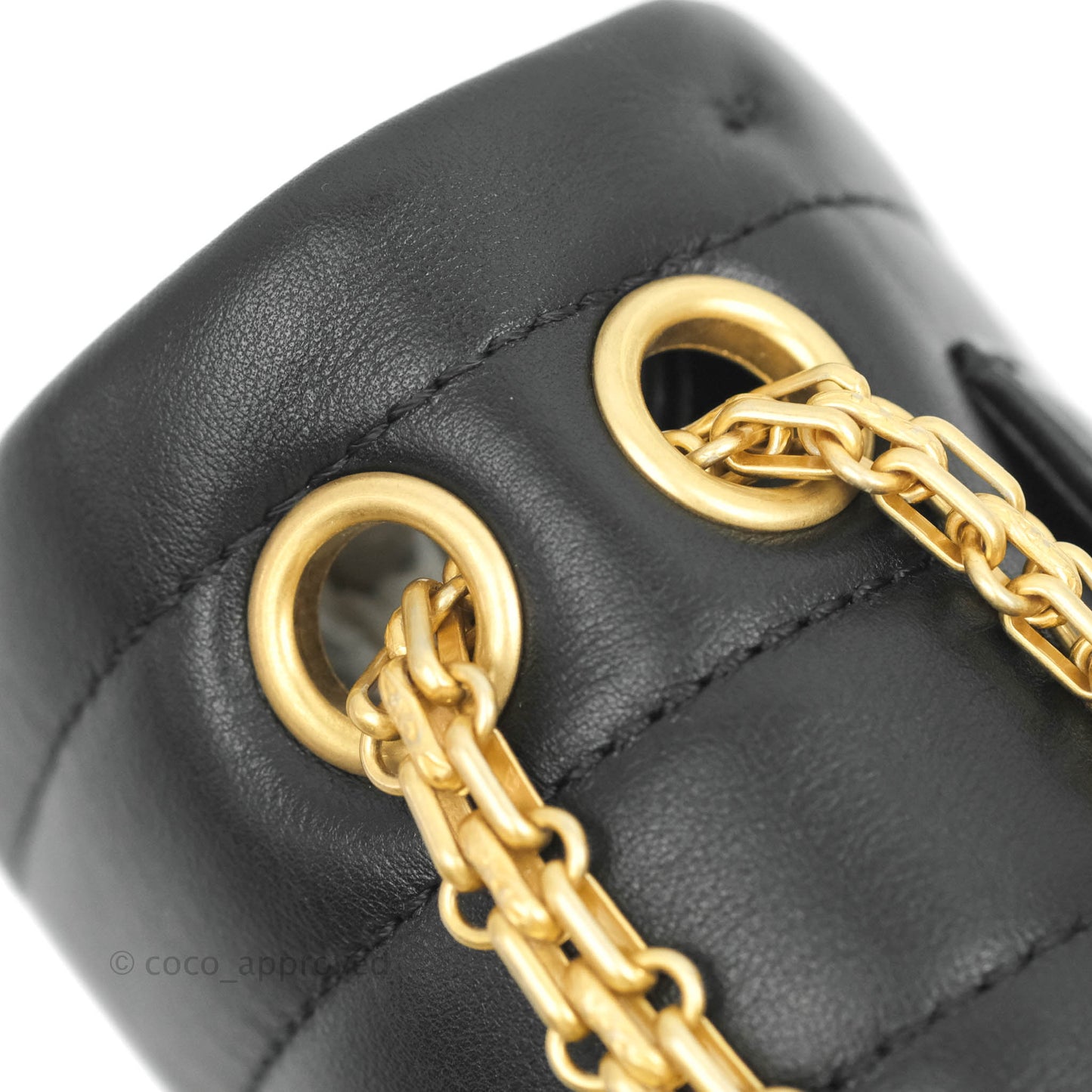 Chanel Mini Reissue 224 Vertical Quilted Black Calfskin Aged Gold Hardware