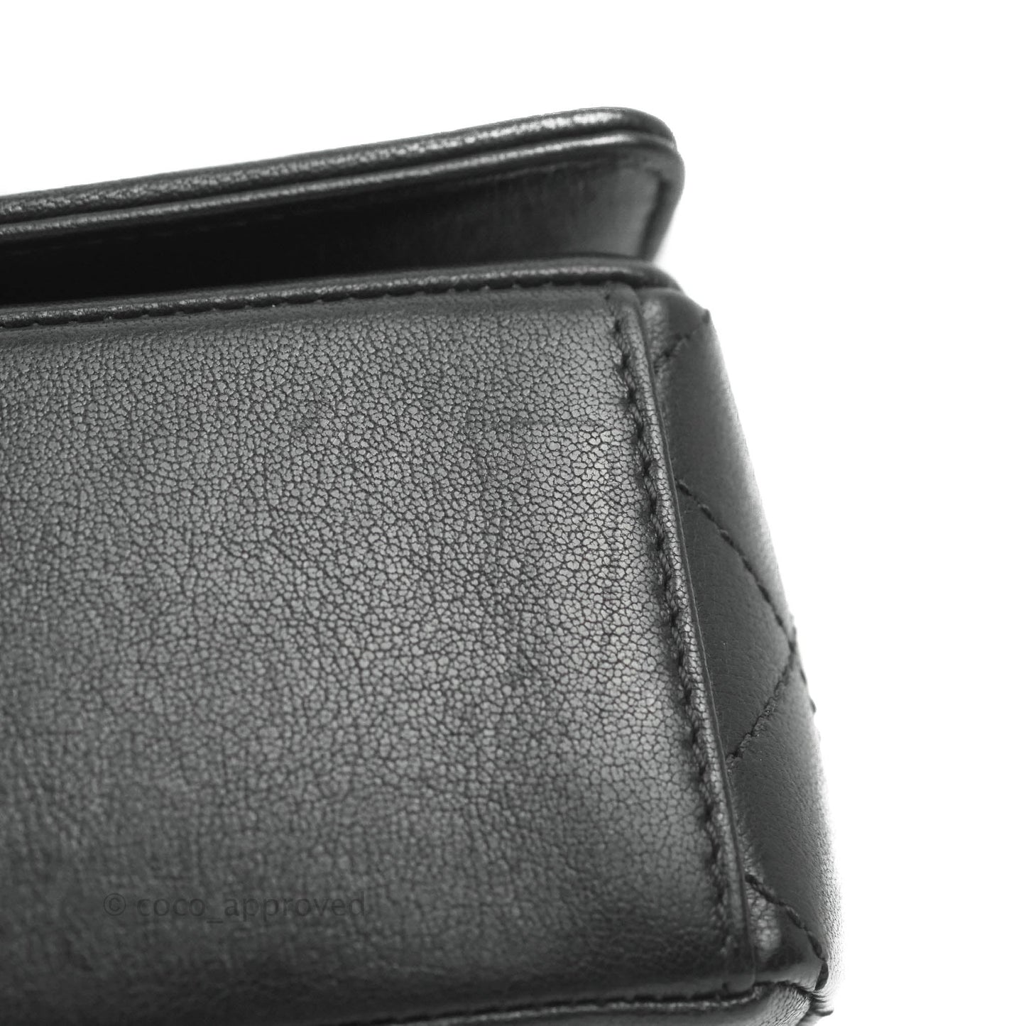 Chanel Mademoiselle Flap Bag Black Calfskin Gold Hardware