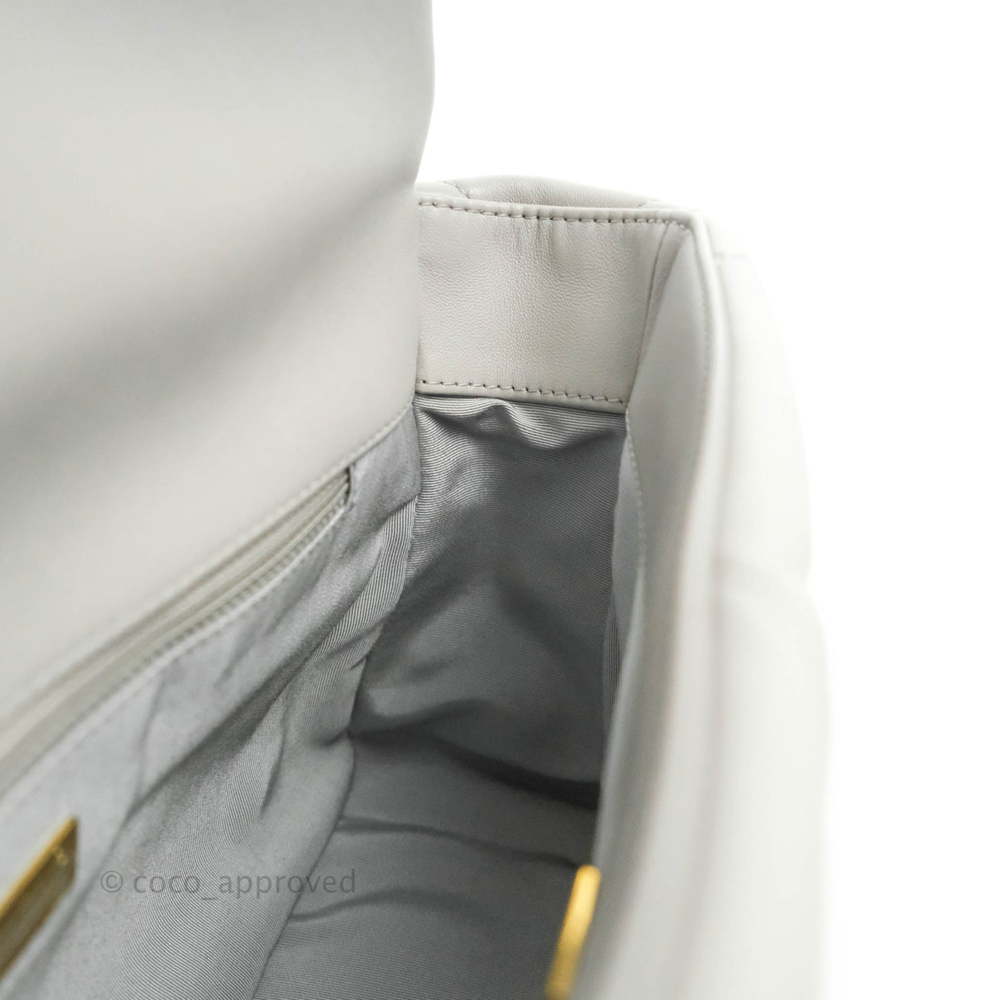 Chanel 19 Medium Grey Lambskin Mixed Hardware 21A