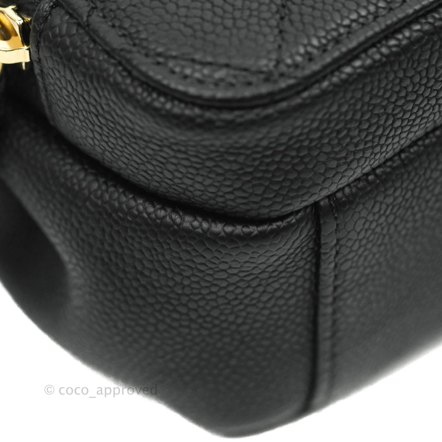 Chanel Small Flap Bag Black Caviar Gold Hardware 19B