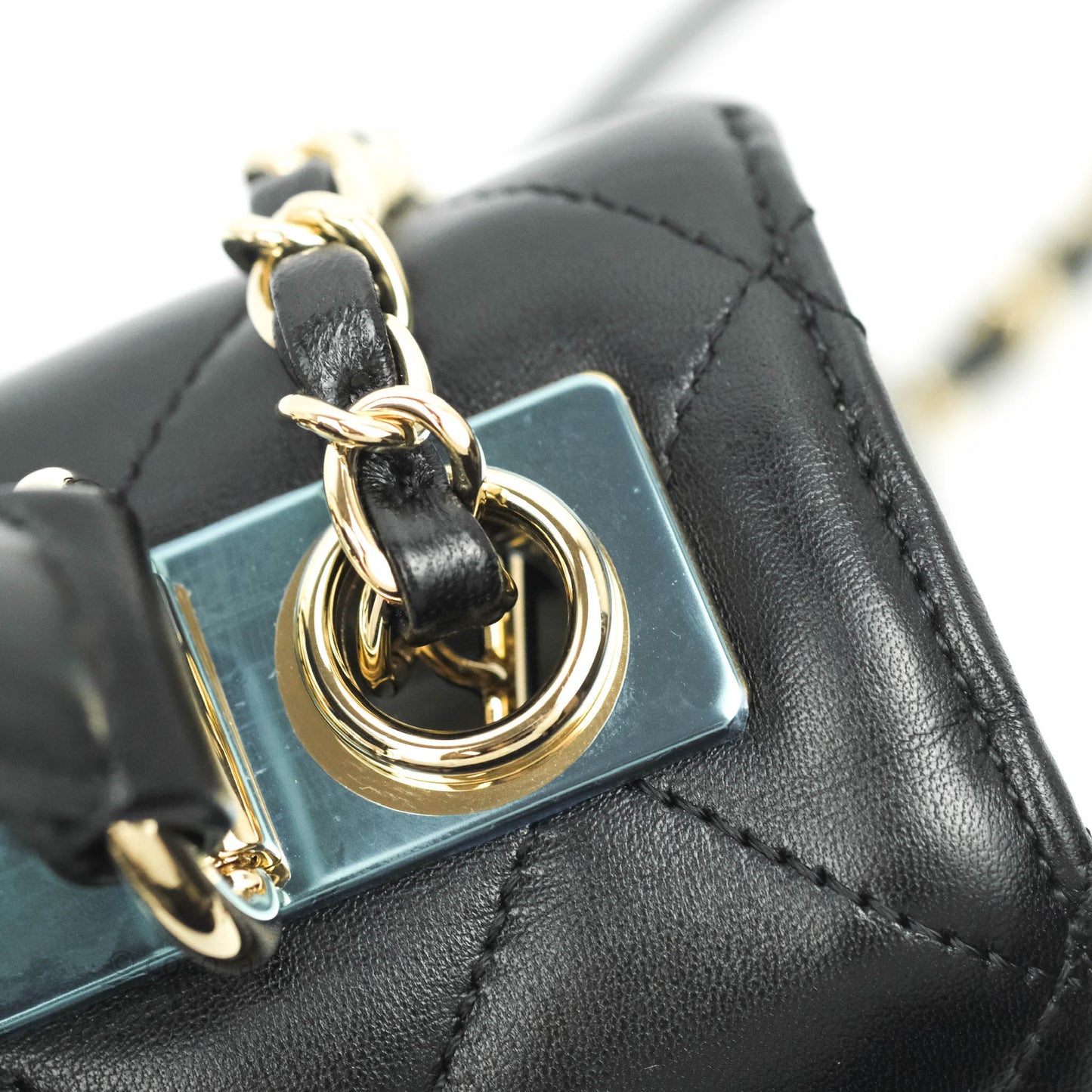 Chanel Trendy CC Small Black Lambskin Gold Hardware