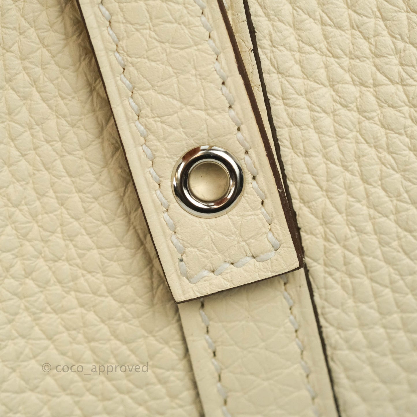 Hermès Clemence Picotin Lock 18 Nata Silver Hardware