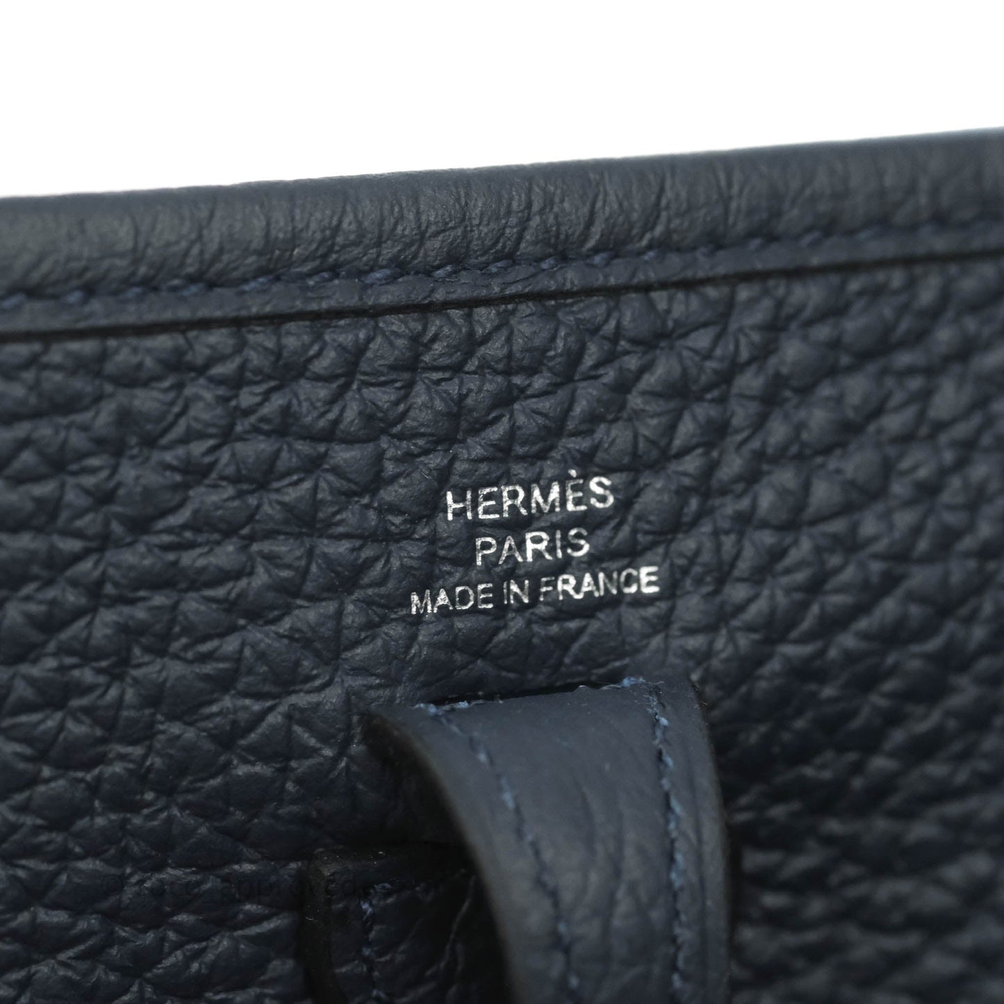 Hermès Mini Evelyne 16 Bleu Nuit Clemence
