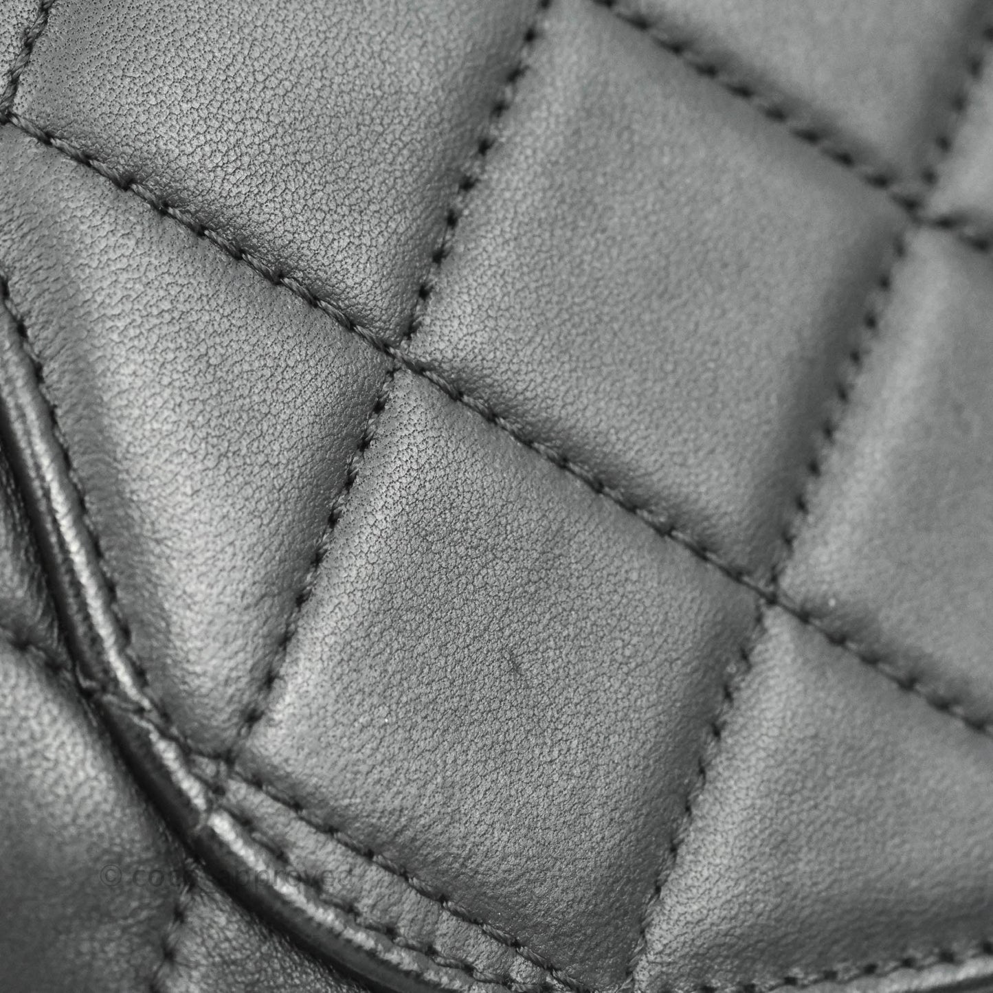 Chanel Quilted All About Chains Waist Belt Bag Black Lambskin Aged Gold Hardware