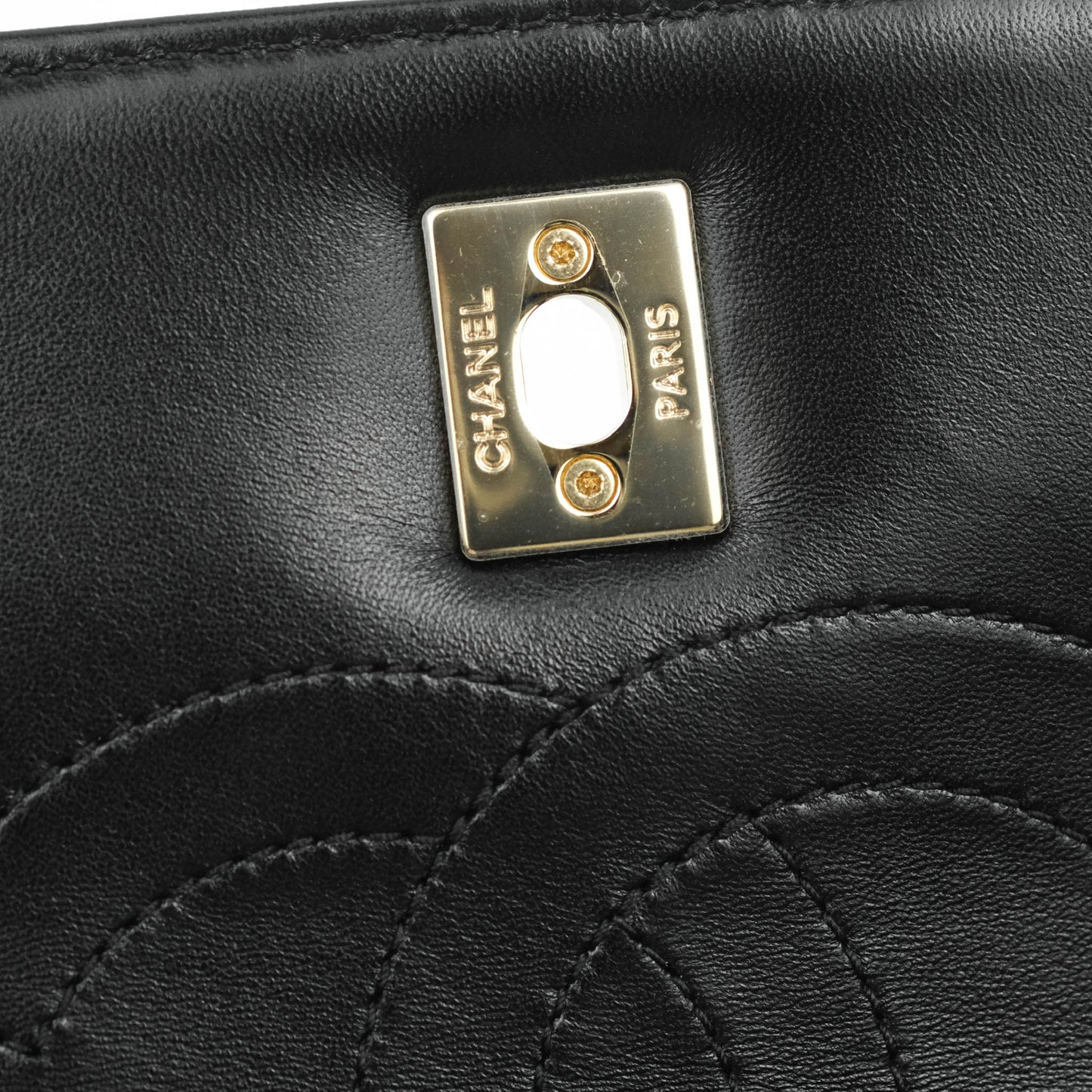 Chanel Small Trendy CC Black Lambskin Gold Hardware