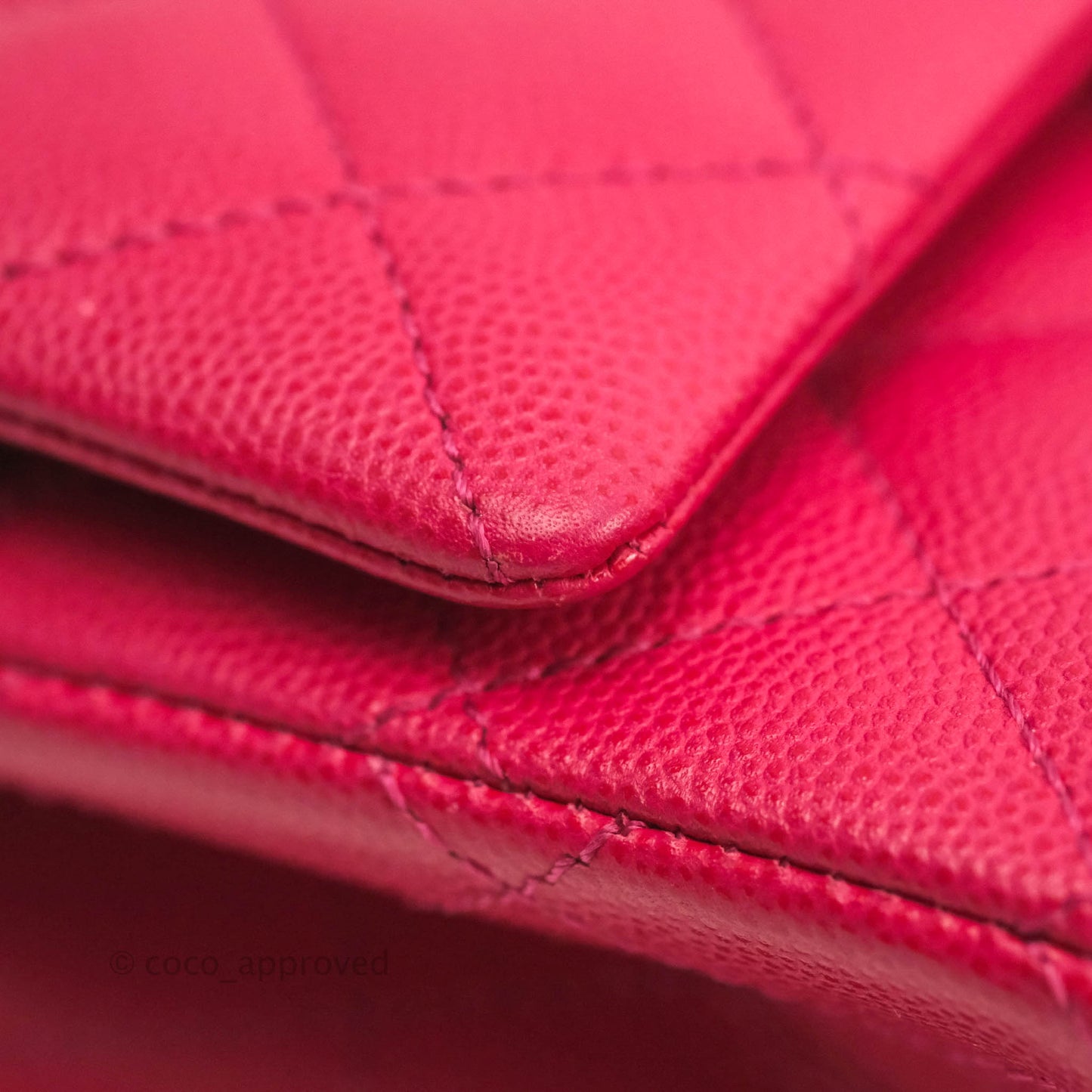 Chanel Reissue 224 Flap Quilted Fuschia Pink Caviar Aged Gold Hardware