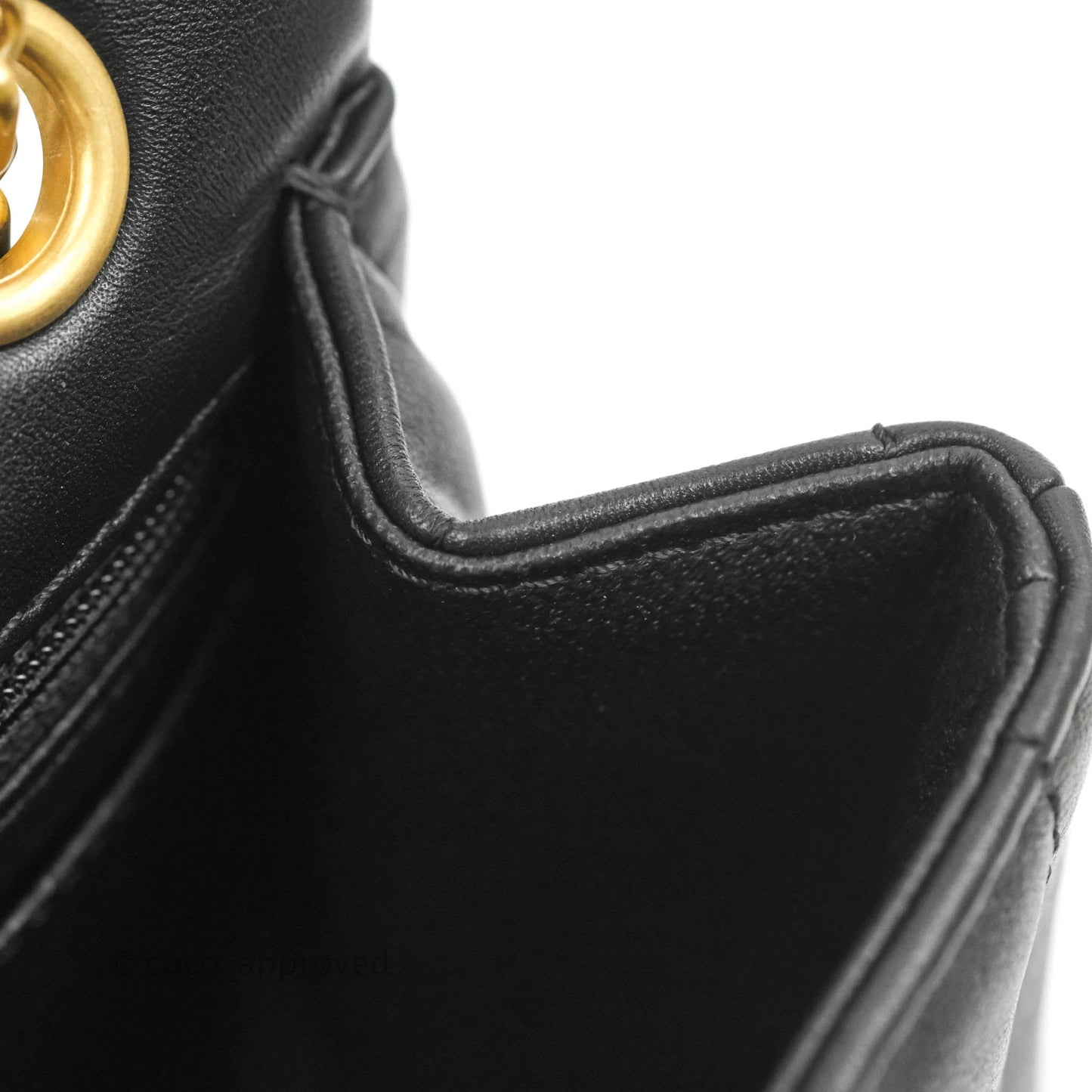 Chanel Mini Reissue 224 Vertical Quilted Black Calfskin Aged Gold Hardware