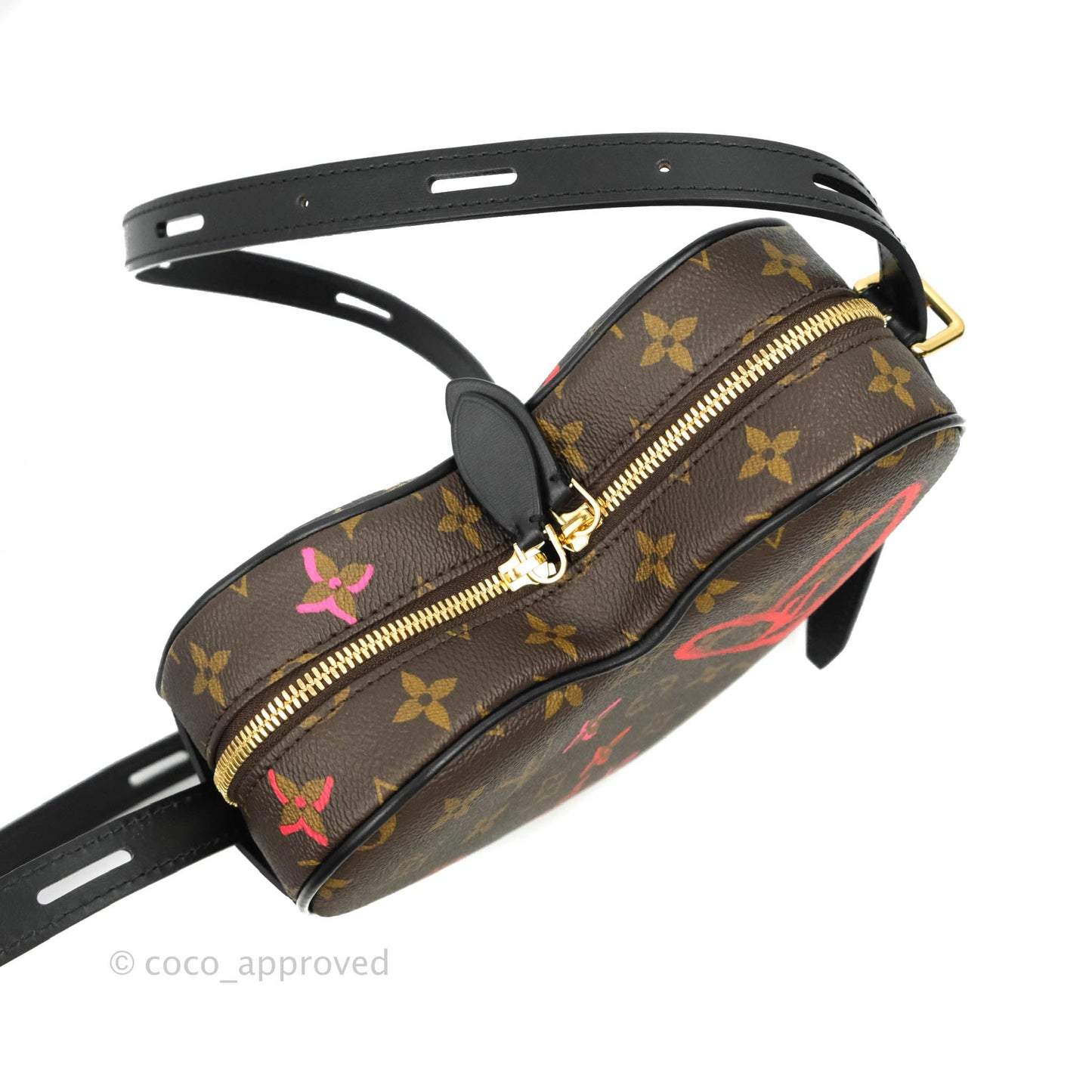 Louis Vuitton Fall In Love Sac Cœur Crossbody Black Monogram Canvas Limited Edition