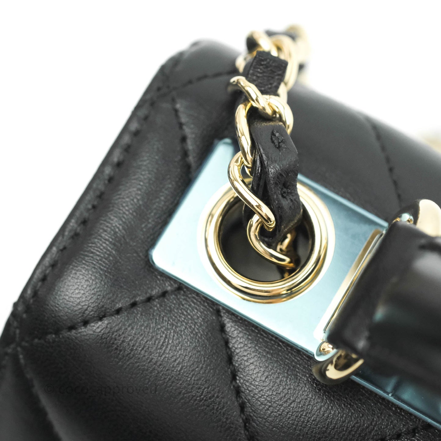 Chanel Trendy CC Small Black Lambskin Gold Hardware