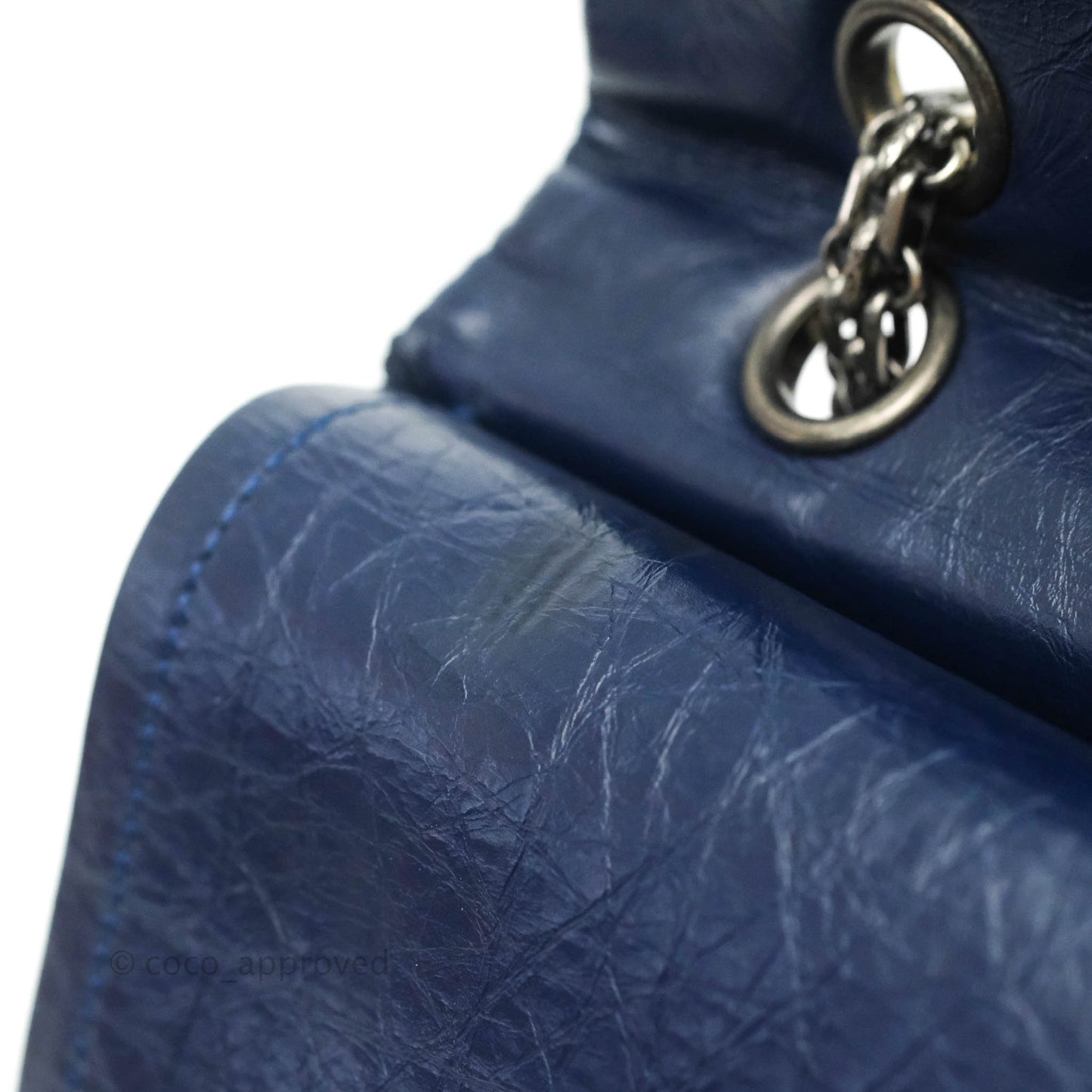 Chanel Reissue 227 Quilted Navy Aged Calfskin Ruthenium Hardware