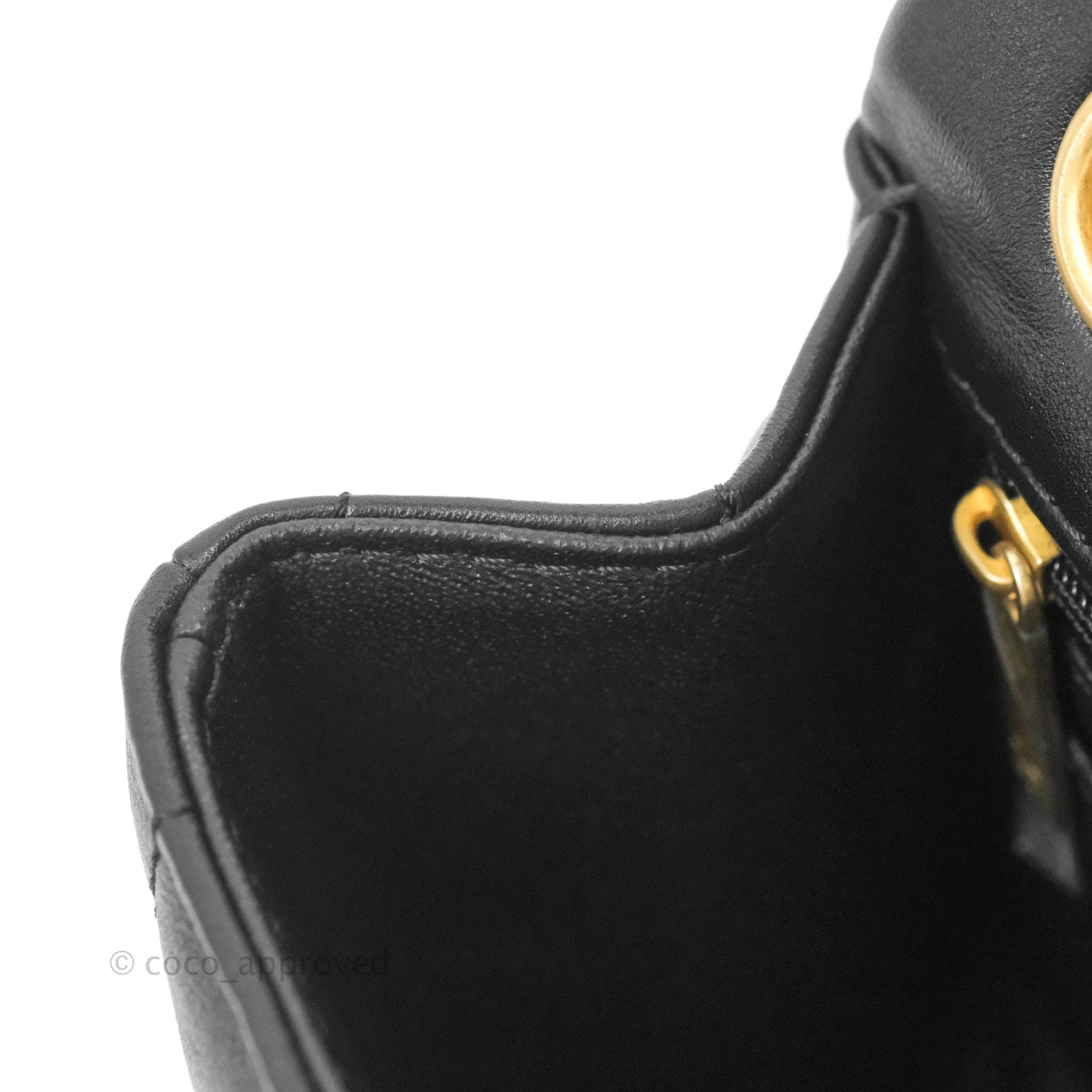 Chanel Mini Reissue 224 Vertical Quilted Black Calfskin Aged Gold Hardware