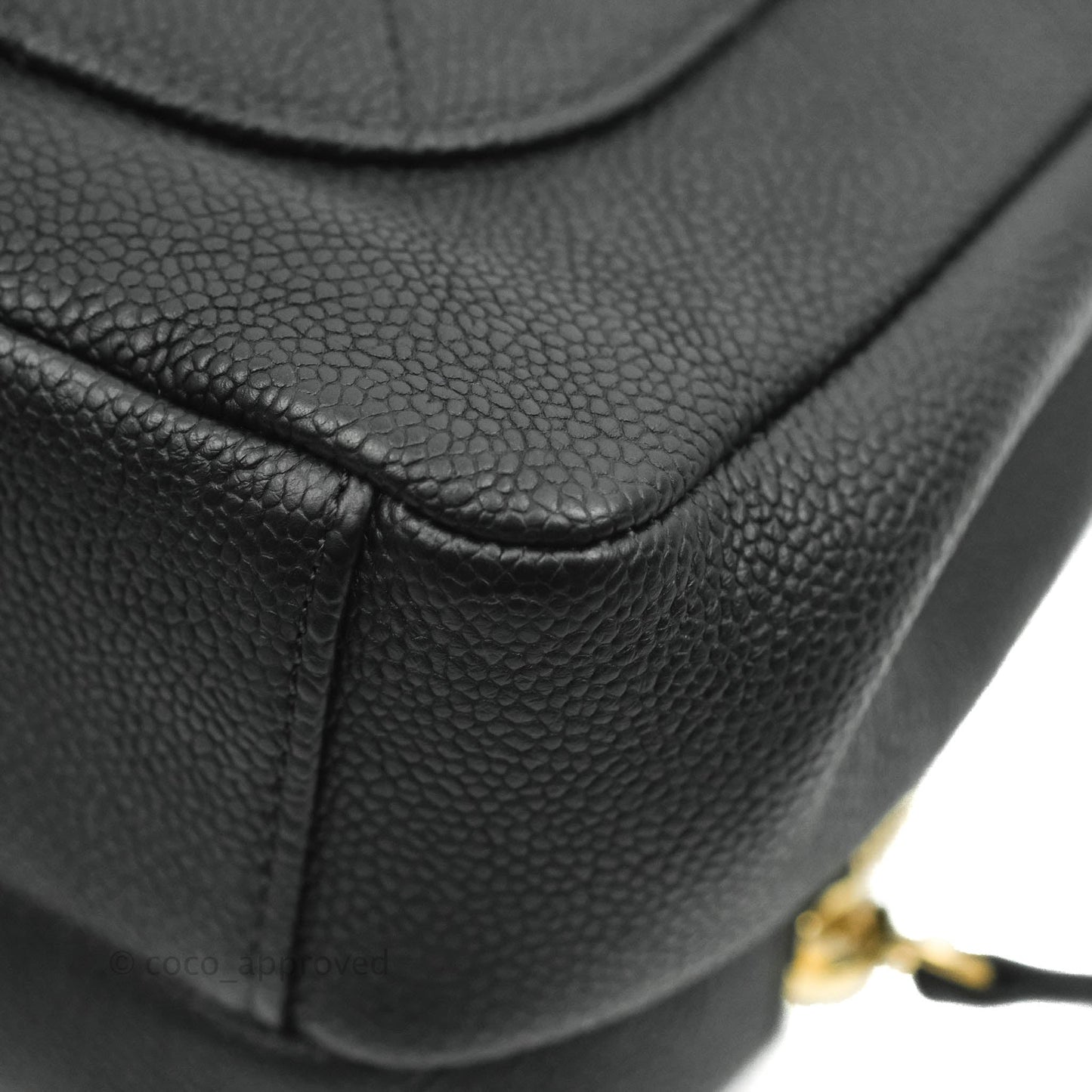 Chanel Small Flap Bag Black Caviar Gold Hardware 19B