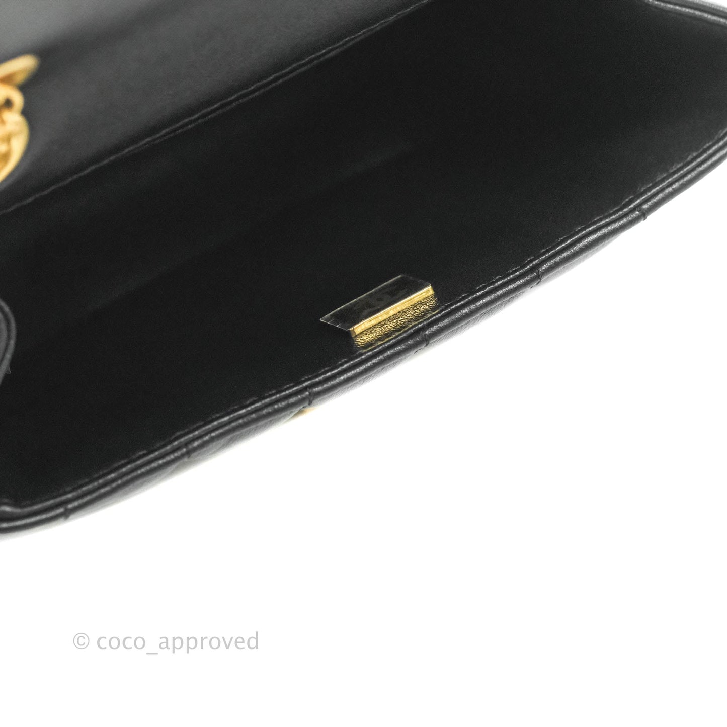 Chanel Mini Reissue 224 Vertical Quilted Black Calfskin Aged Gold Hardware