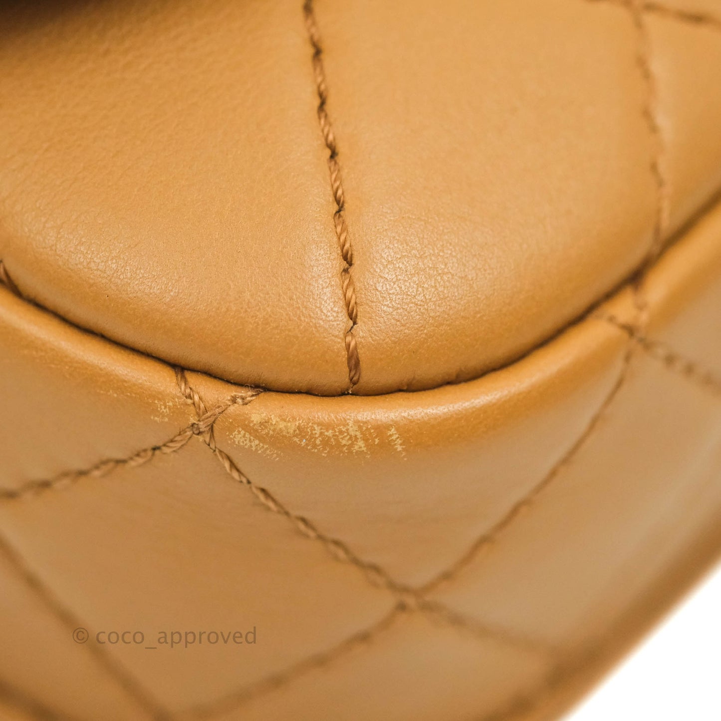 Chanel Quilted Flap With Coin Purse Caramel Calfskin Aged Gold Hardware 19K