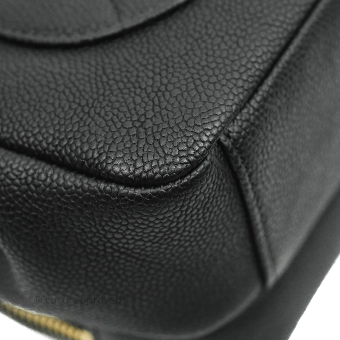 Chanel Small Flap Bag Black Caviar Gold Hardware 19B